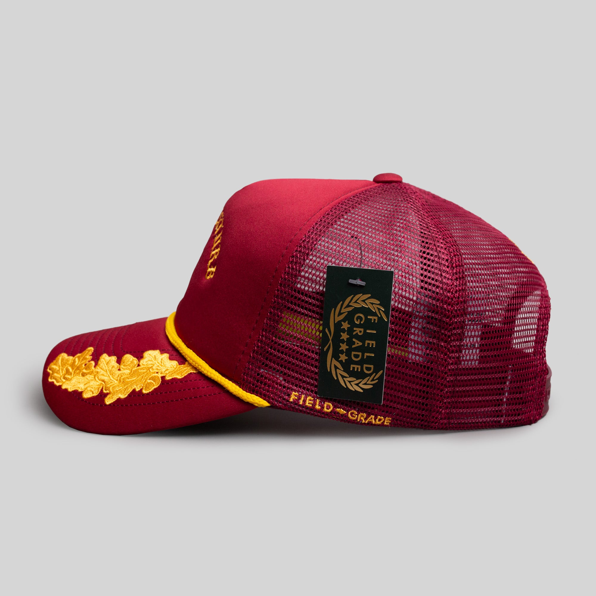 DO NOT DISTURB SCRAMBLED EGGS BORDEAUX TRUCKER HAT