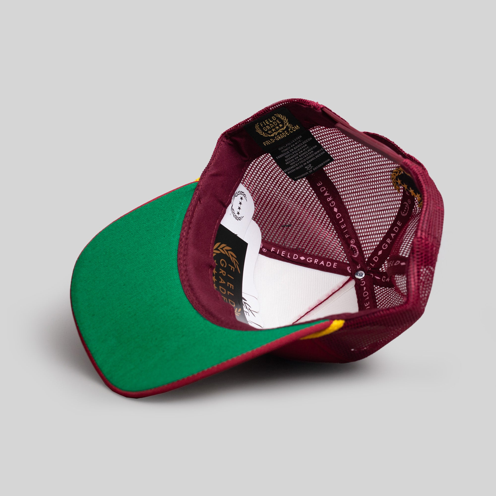 DO NOT DISTURB SCRAMBLED EGGS BORDEAUX TRUCKER HAT