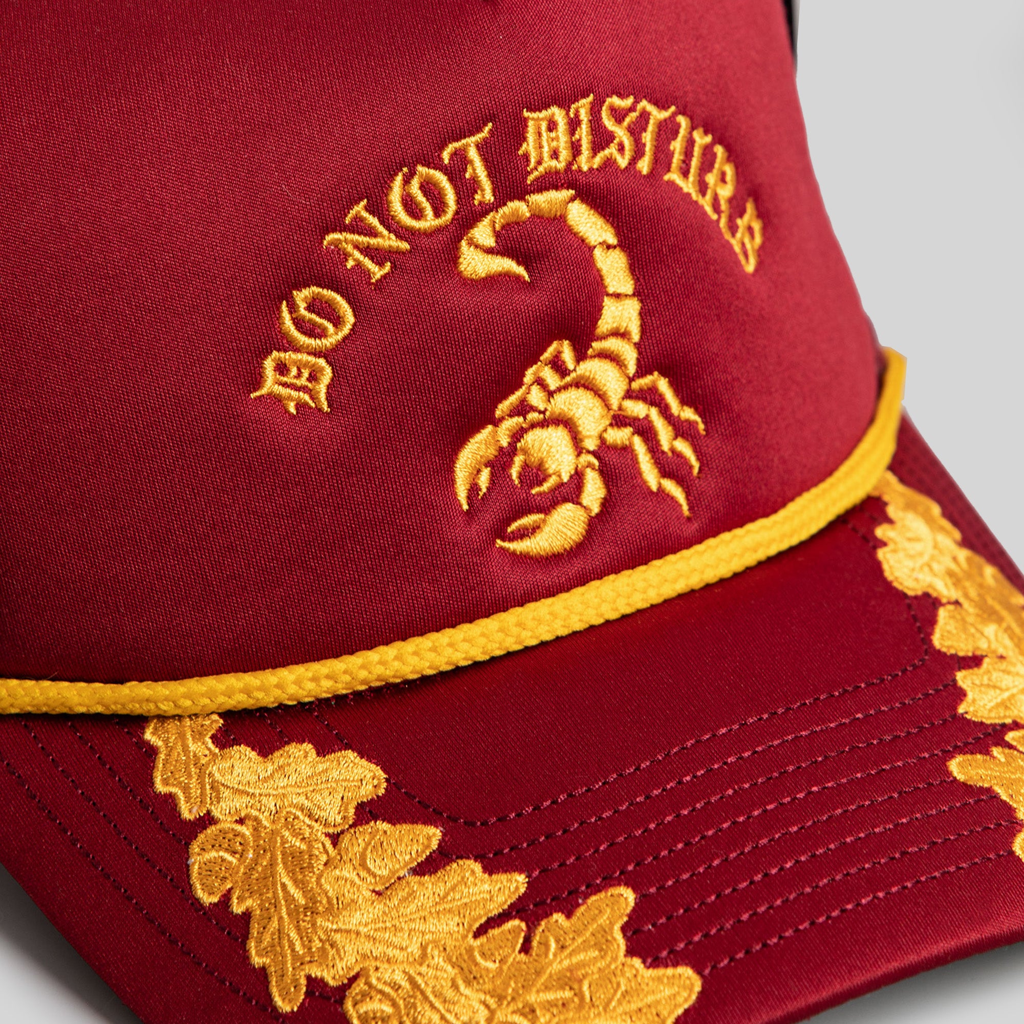 DO NOT DISTURB SCRAMBLED EGGS BORDEAUX TRUCKER HAT