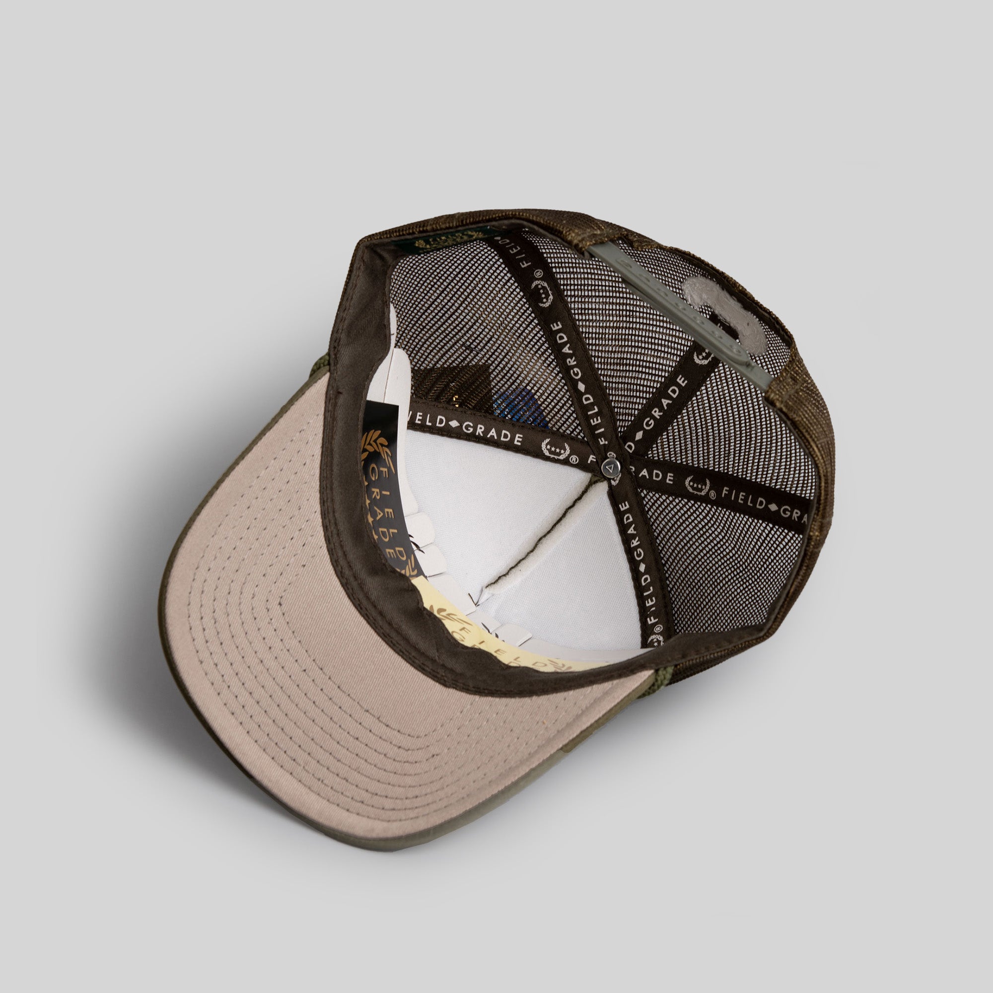 DEMON TIME OLIVE TRUCKER HAT