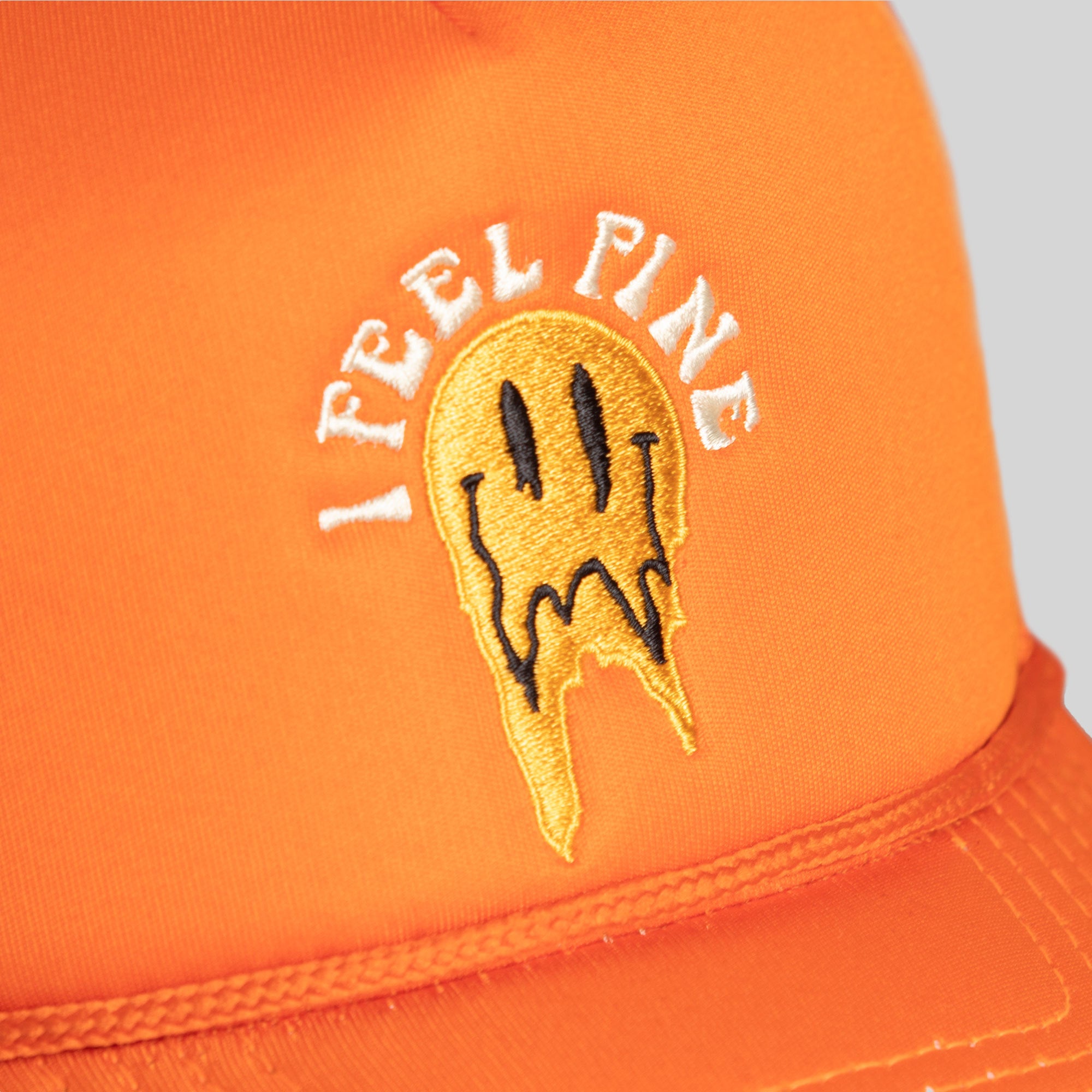 I FEEL FINE ORANGE TRUCKER HAT