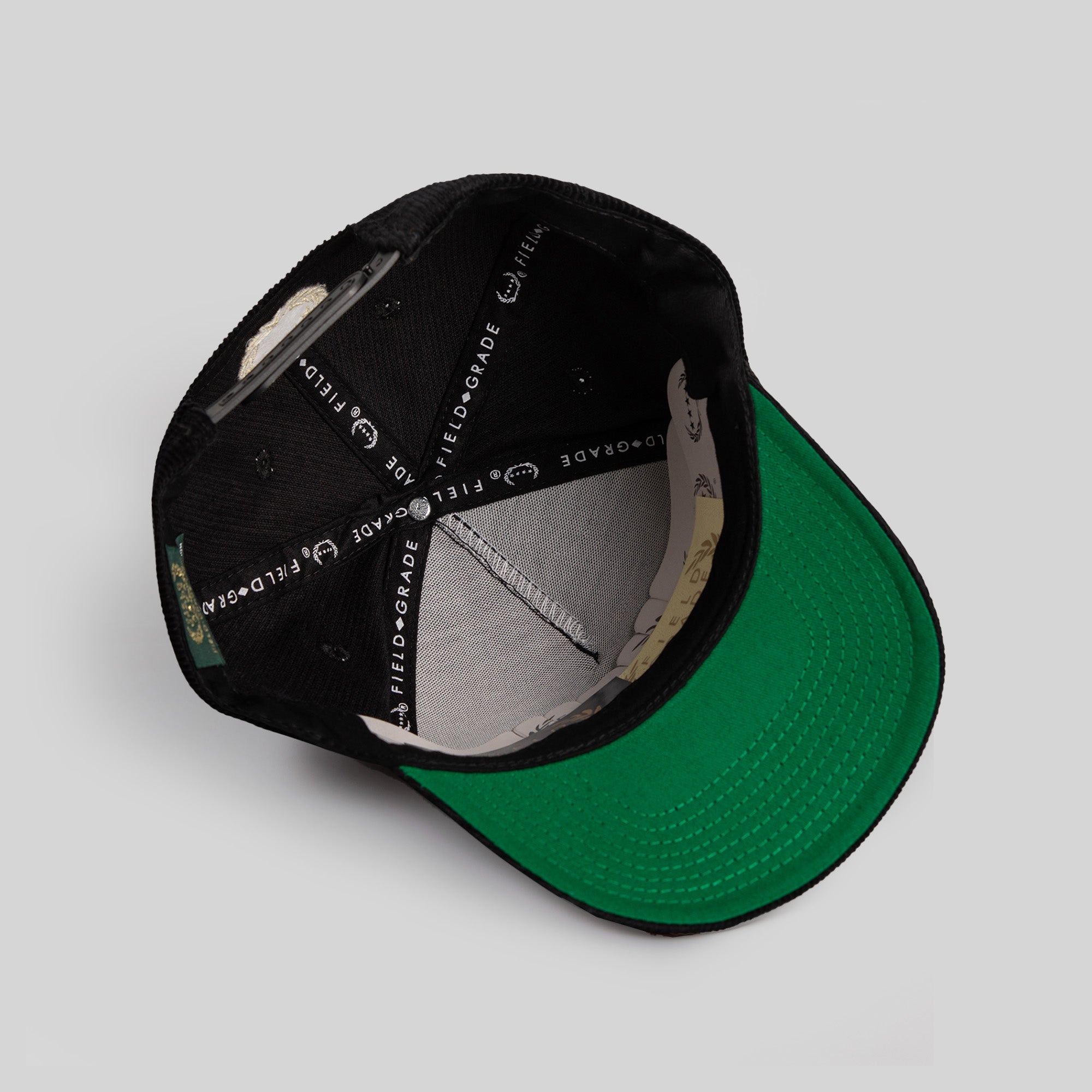 RESPECTFULLY BLACK CORDUROY TRUCKER HAT