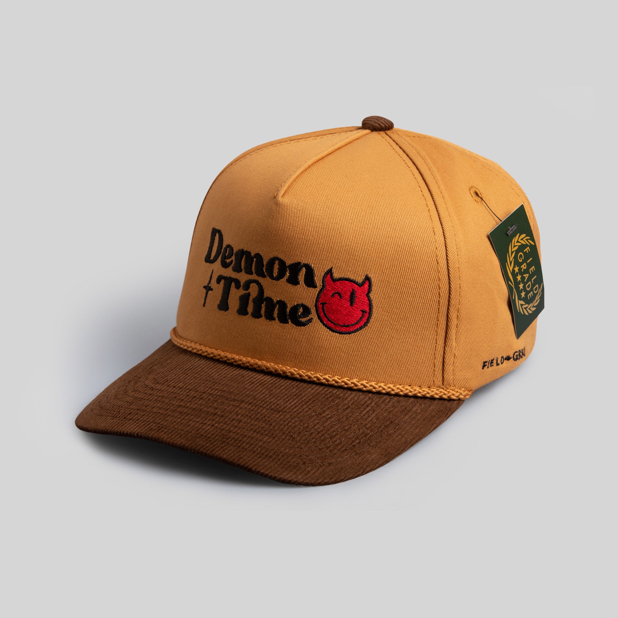 DEMON TIME WHEAT/MOCHA CORDUROY BRIM TRUCKER HAT