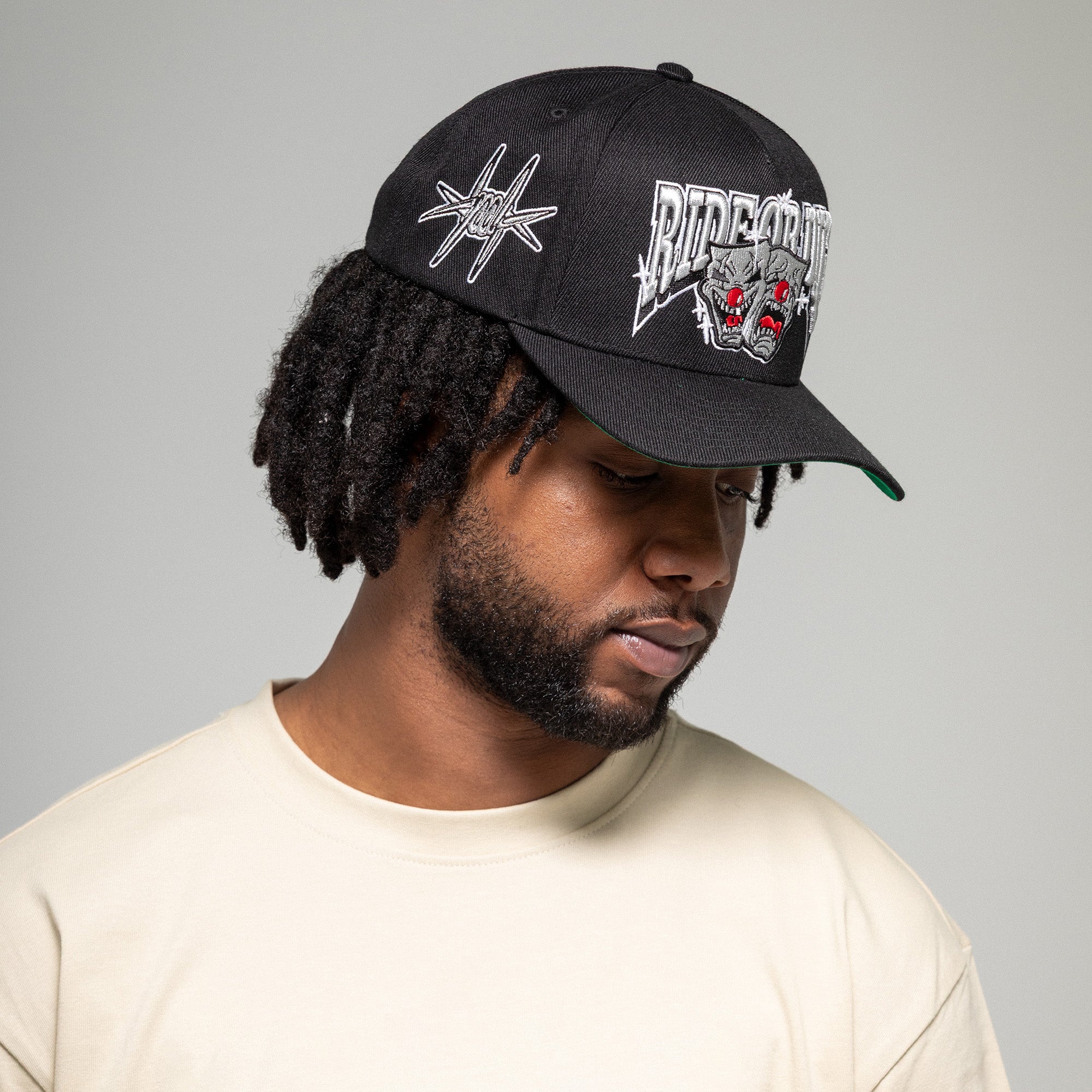 RIDE OR DIE BLACK WOOL TRUCKER