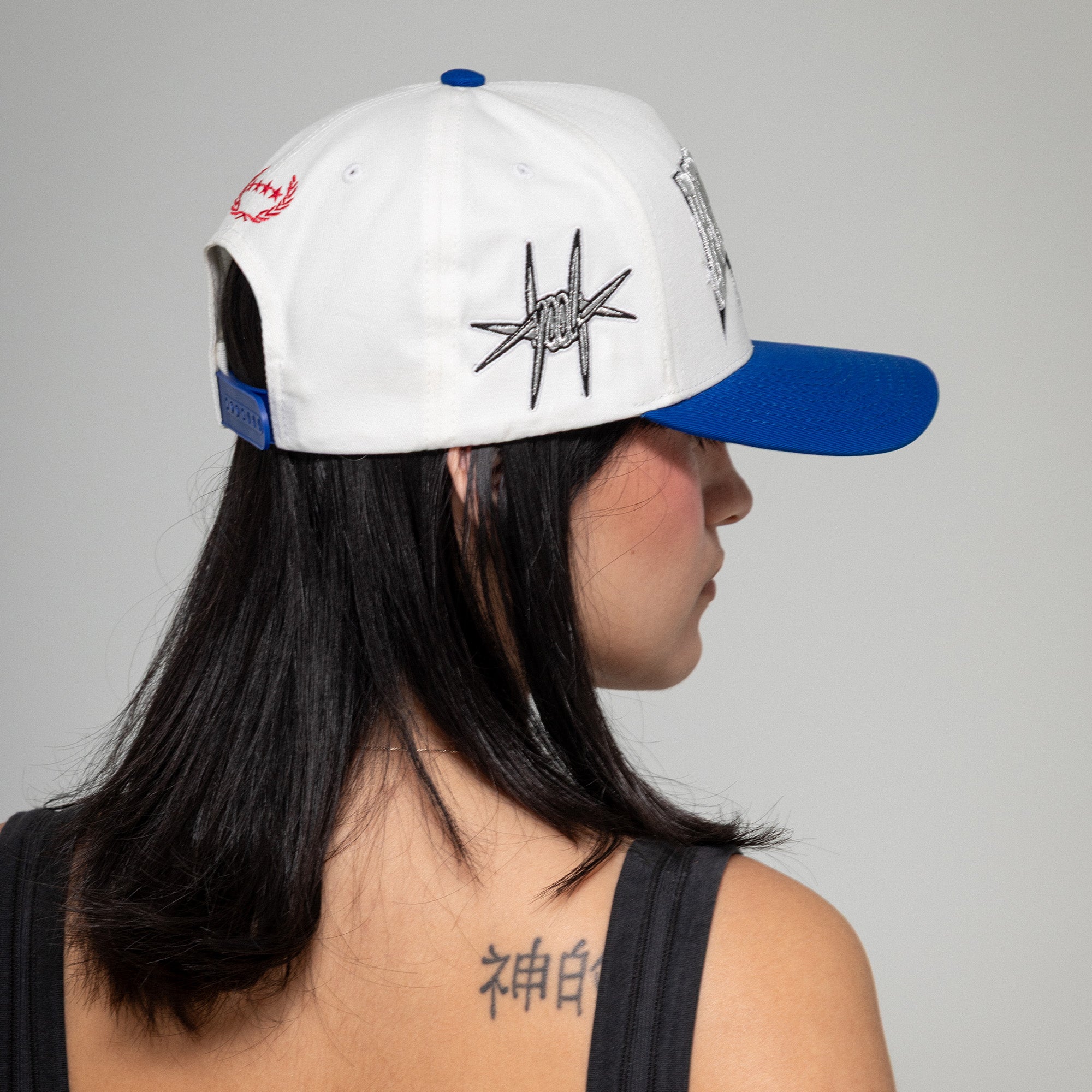 RIDE OR DIE OFF WHITE ROYAL TWILL TRUCKER
