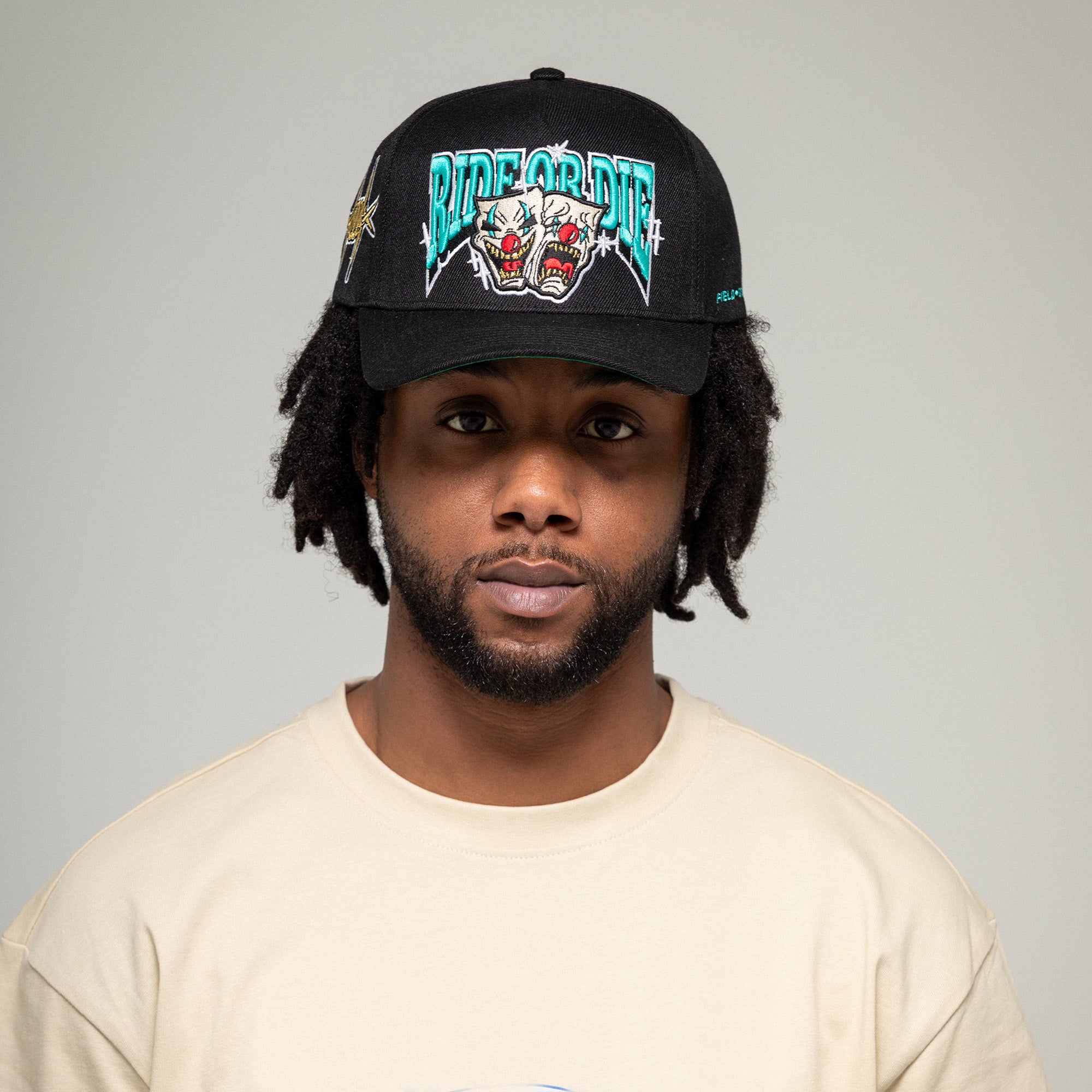RIDE OR DIE BLACK WOOL TRUCKER