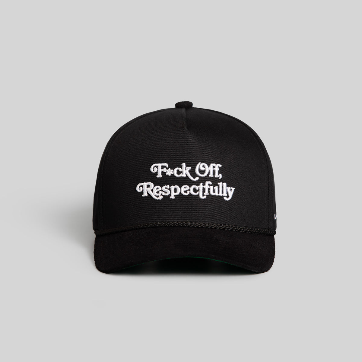 RESPECTFULLY BLACK TWILL SUEDE TRUCKER HAT display picture 1