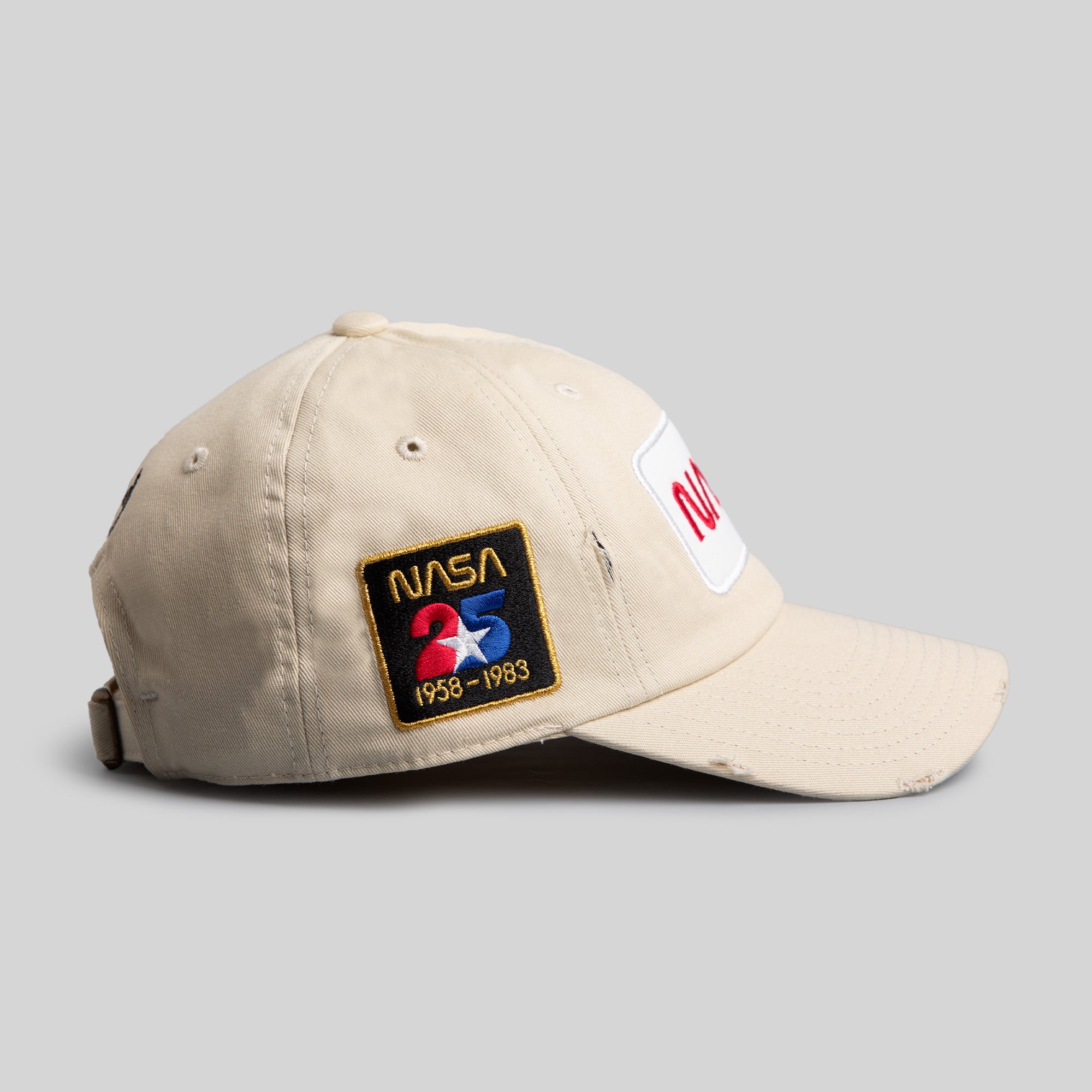 SKYLAB NASA 25TH ANNIVERSARY SAND RELAXED FIT DISTRESSED HAT