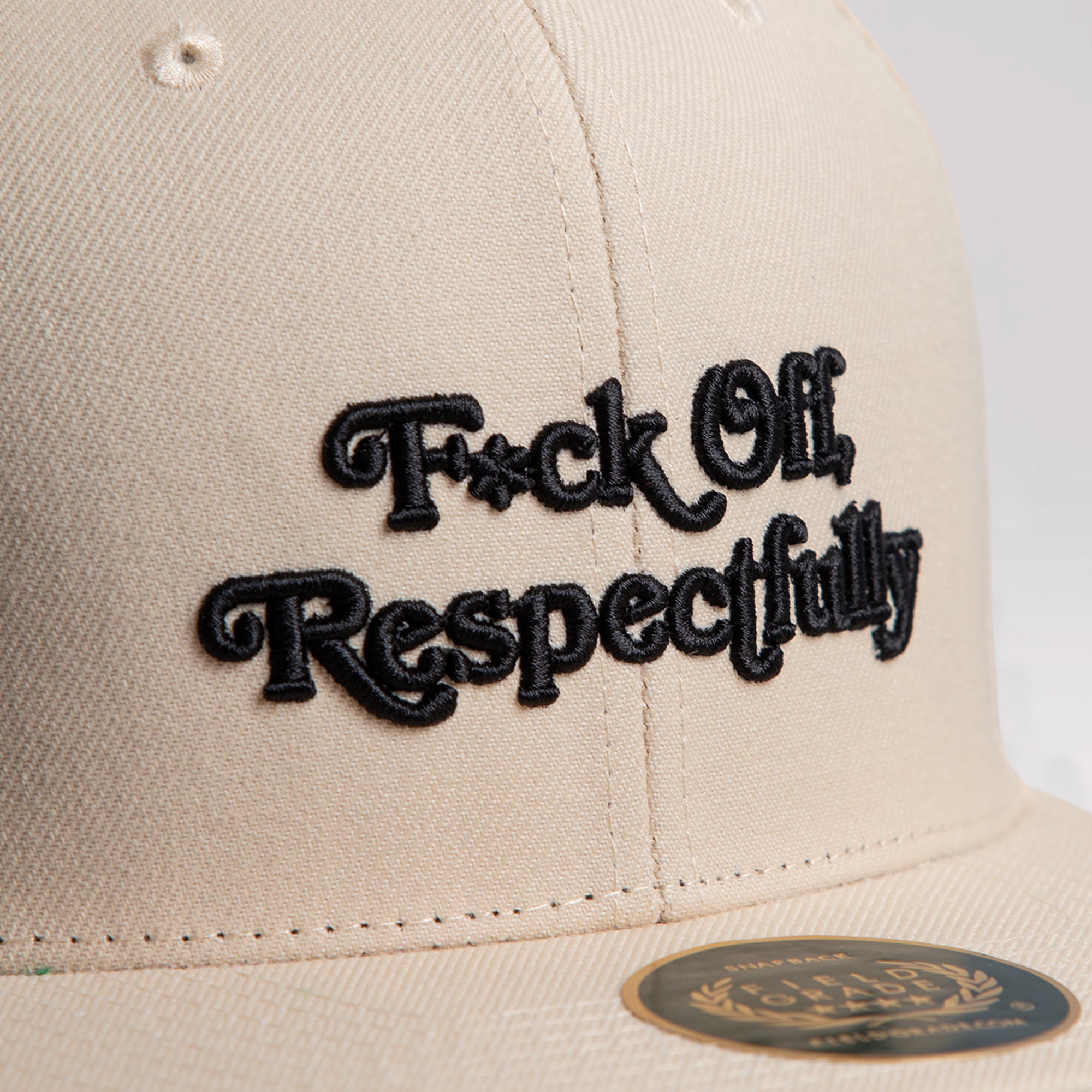 RESPECTFULLY SAND SNAPBACK HAT