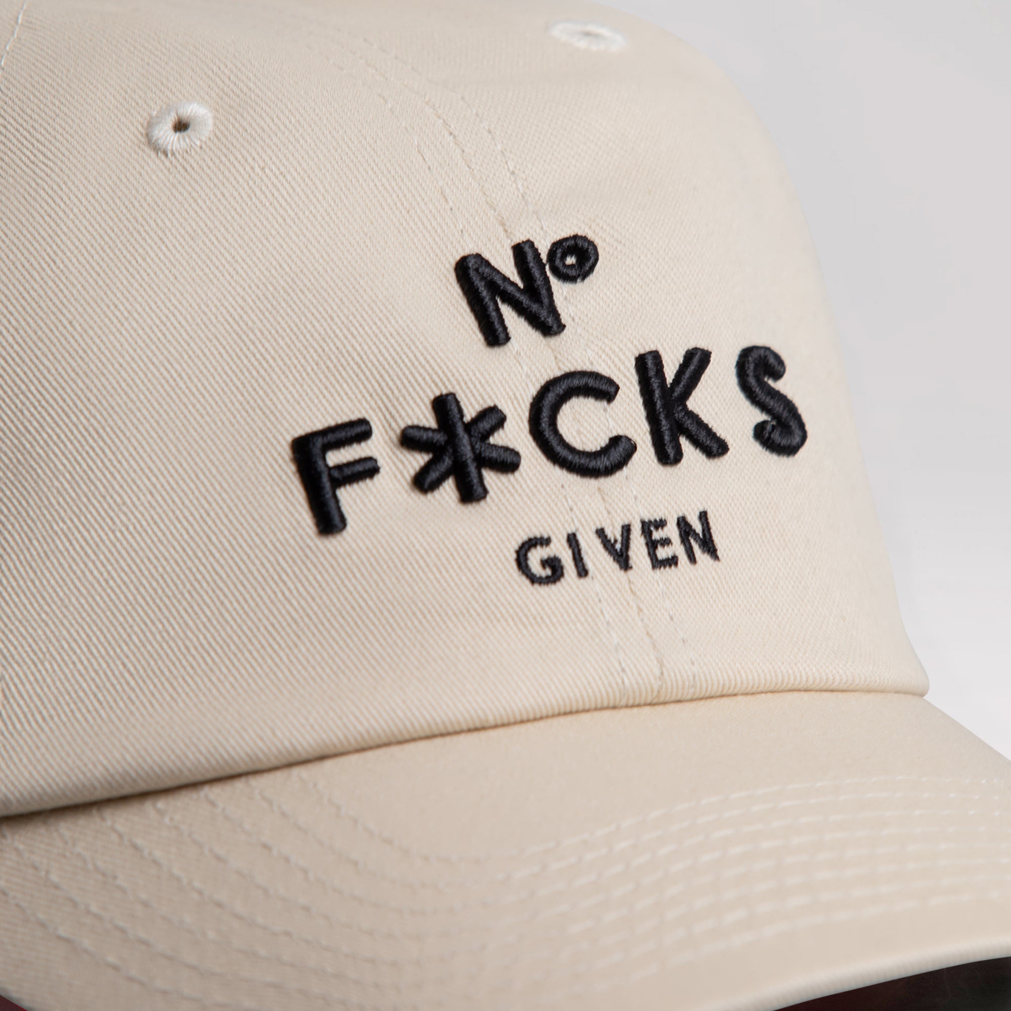 NO F*CKS GIVEN SAND RELAXED FIT HAT