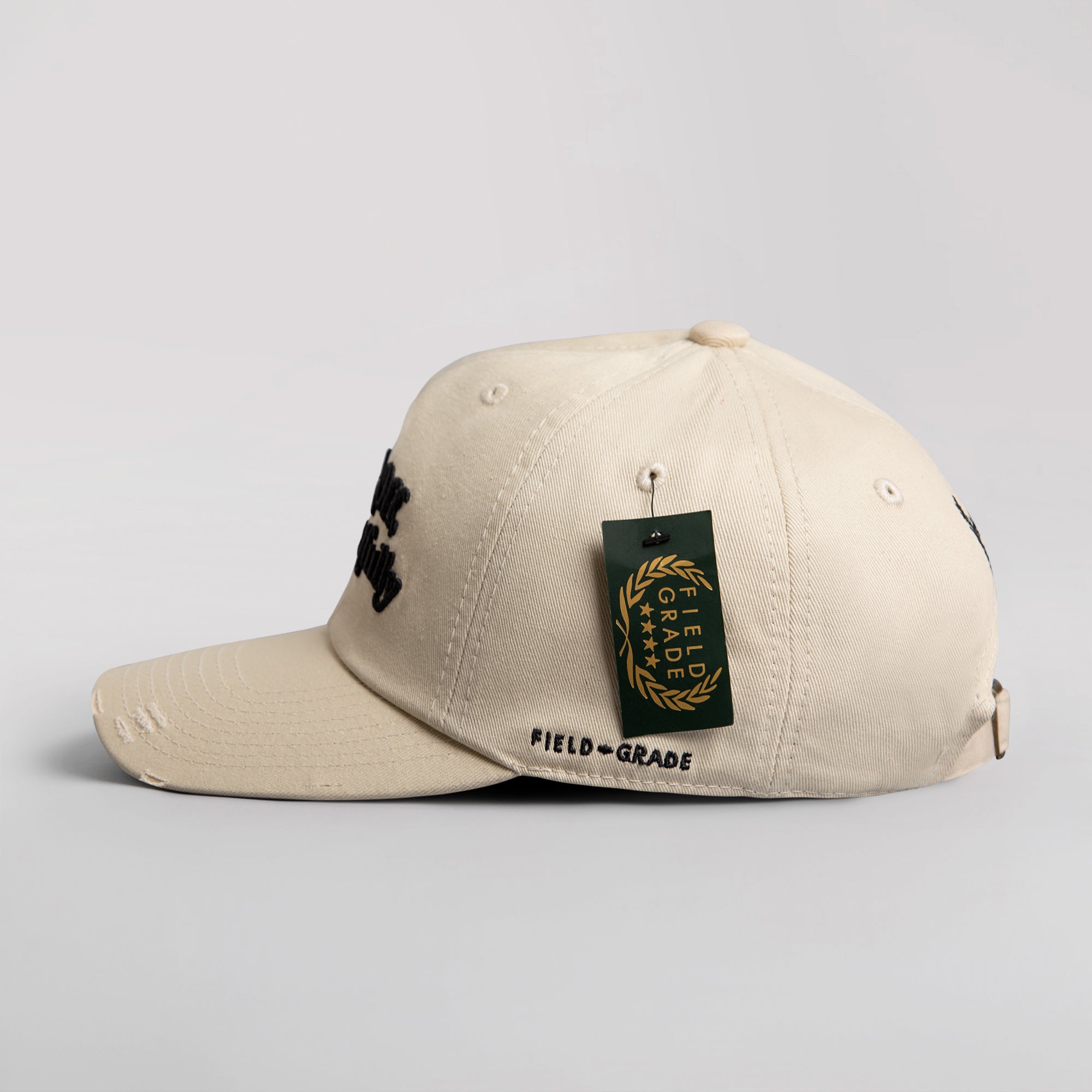 RESPECTFULLY SAND DISTRESSED RELAXED FIT HAT