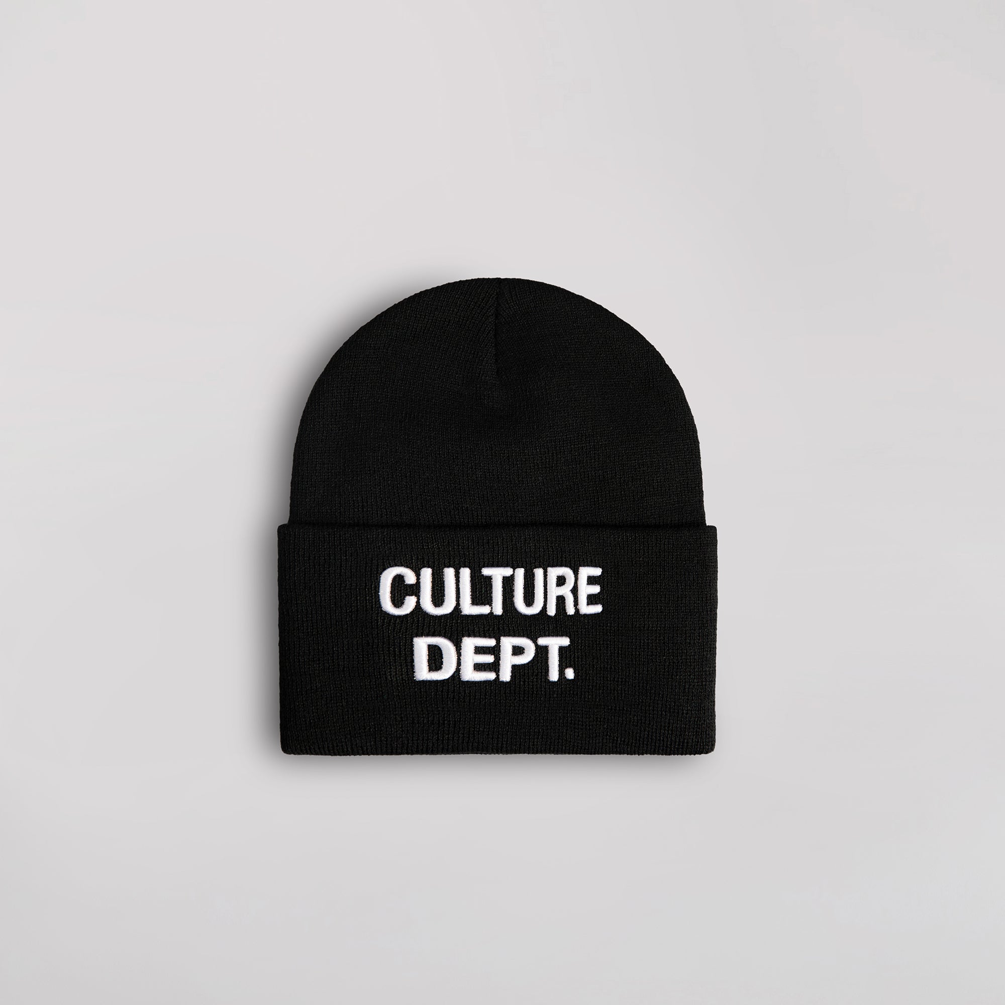 CULTURE DEPT. BLACK CUFF BEANIE