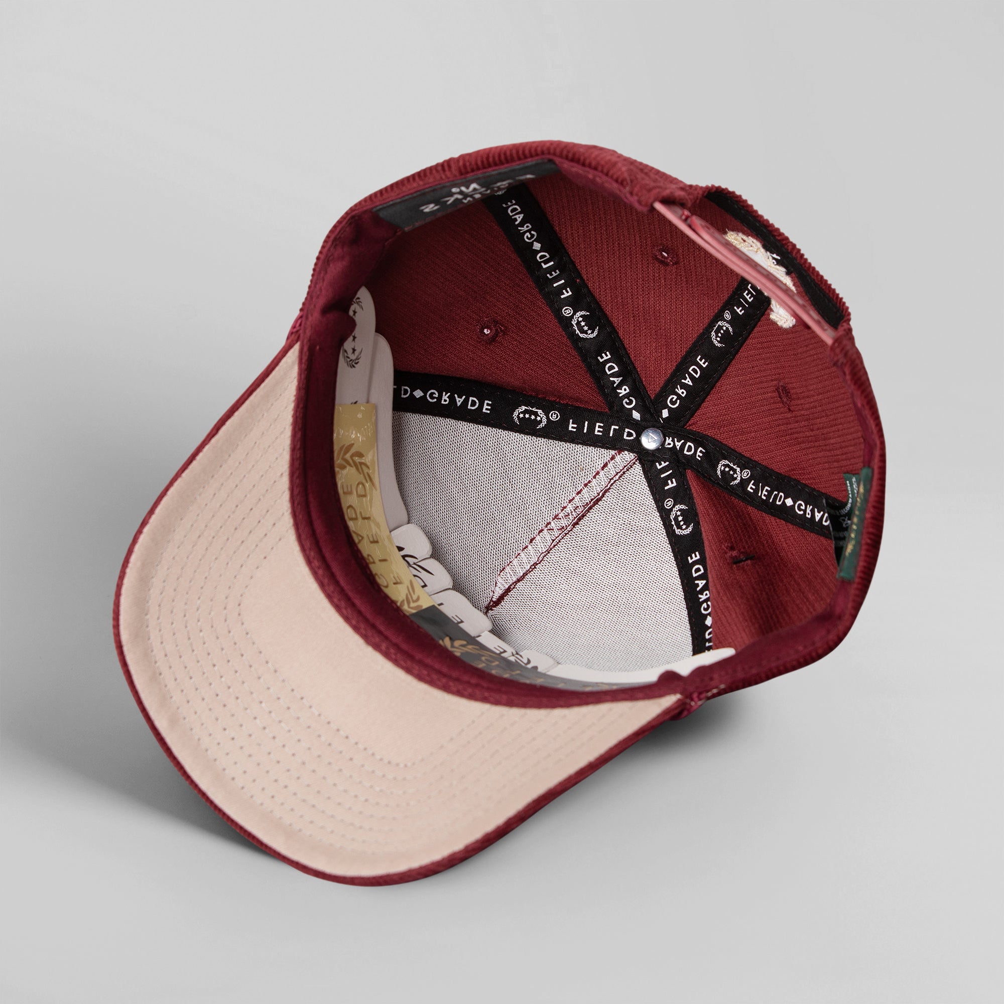 NO F*CKS GIVEN BORDEAUX CORDUROY TRUCKER HAT