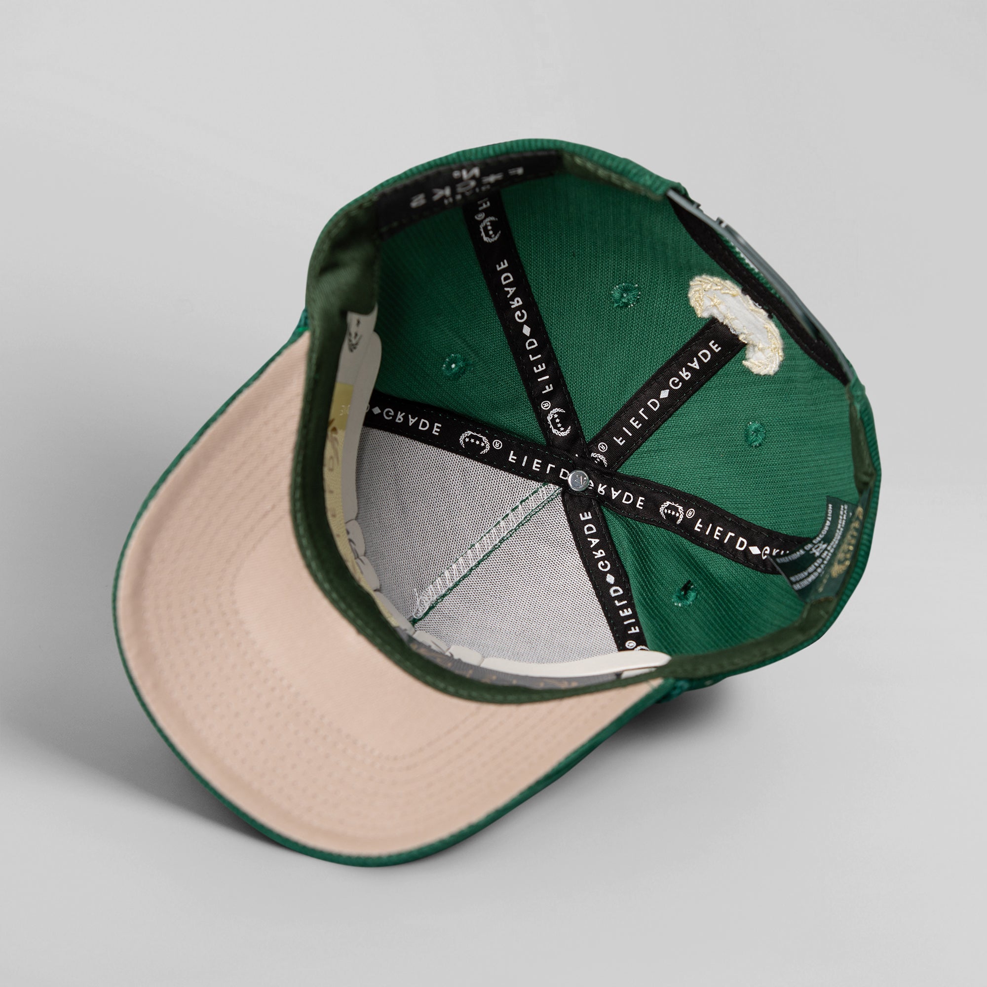 NO F*CKS GIVEN FG GREEN CORDUROY TRUCKER HAT