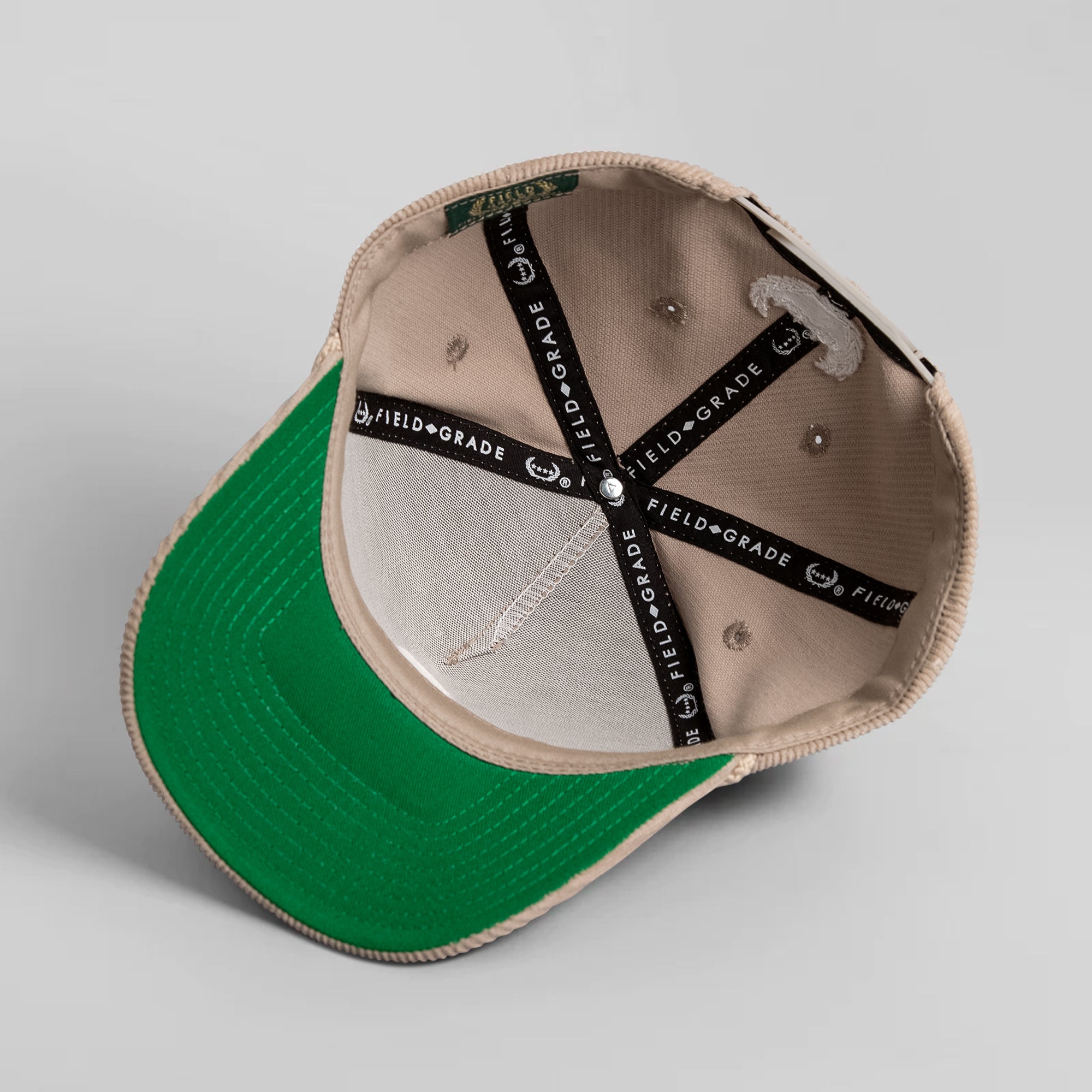 TRUST NO ONE WARM GREY CORDUROY TRUCKER HAT