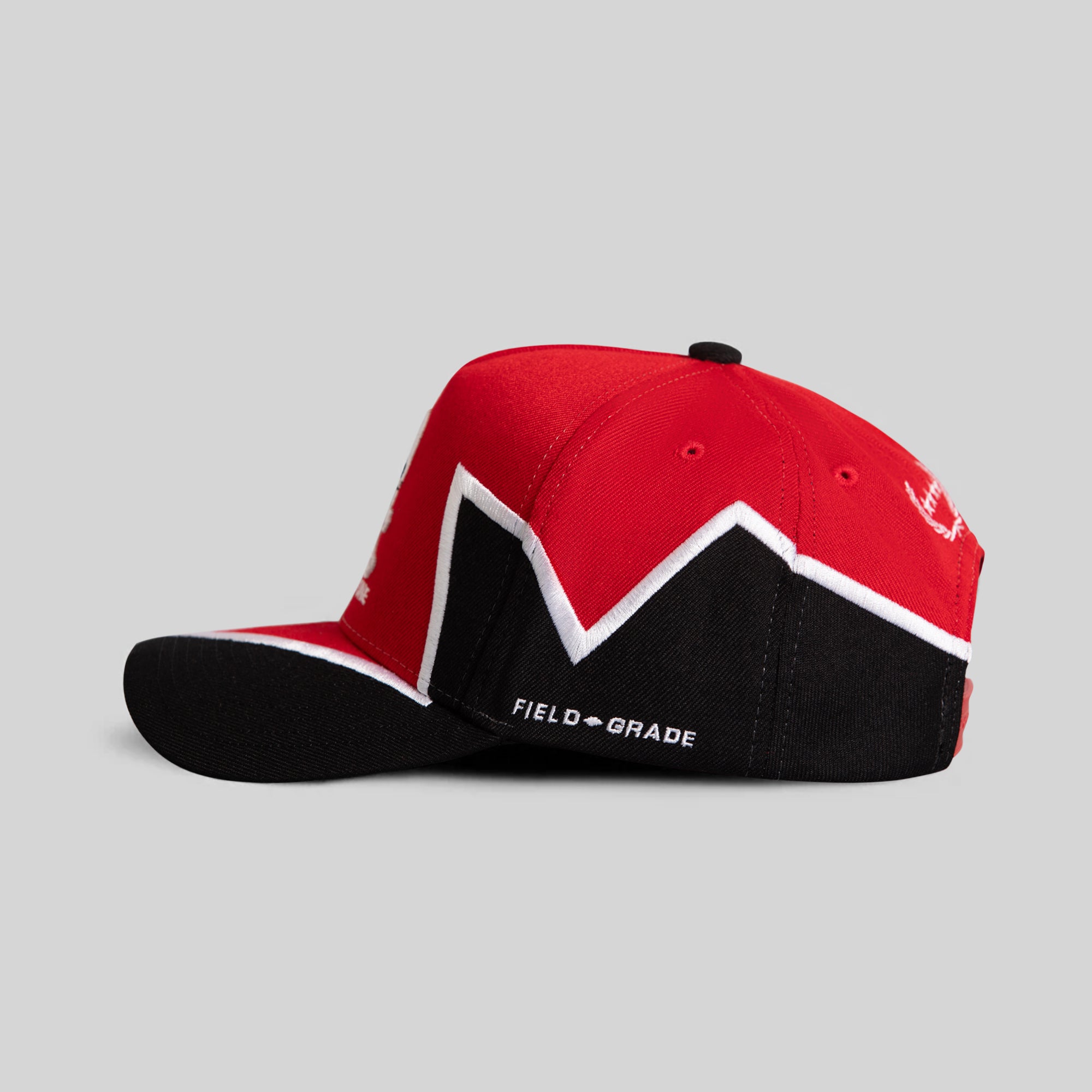 TRUST NO ONE QUAKE RED BLACK WOOL TRUCKER