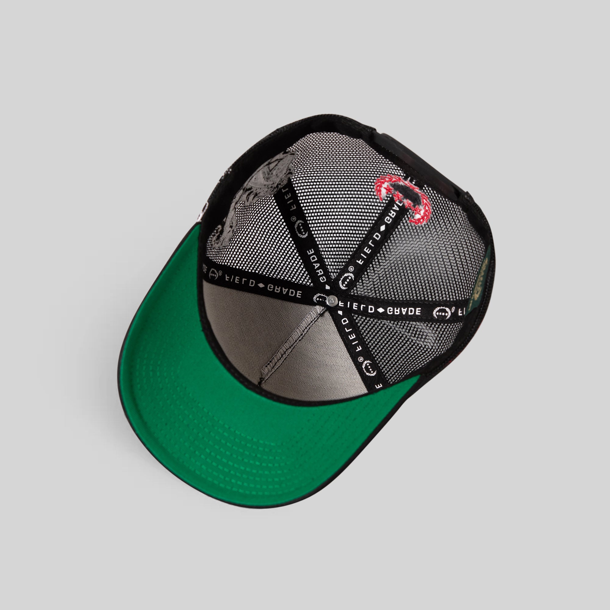 WILD RIDE BLACK TWILL MESH TRUCKER