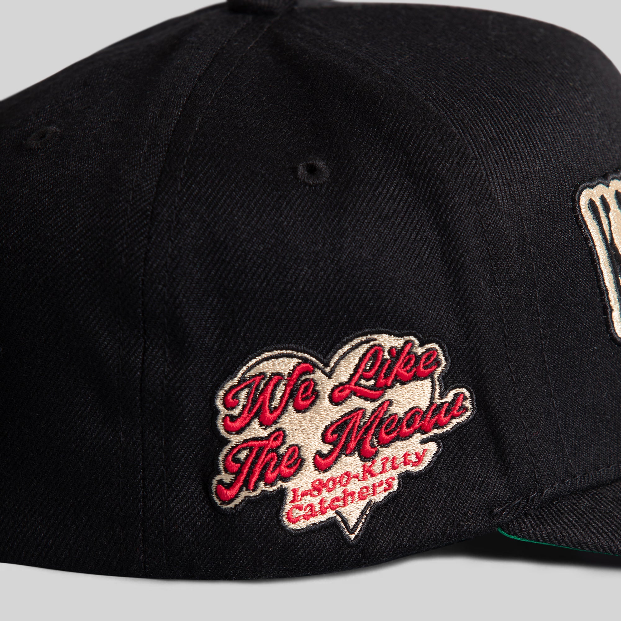 KITTY CATCHER BLACK WOOL TRUCKER