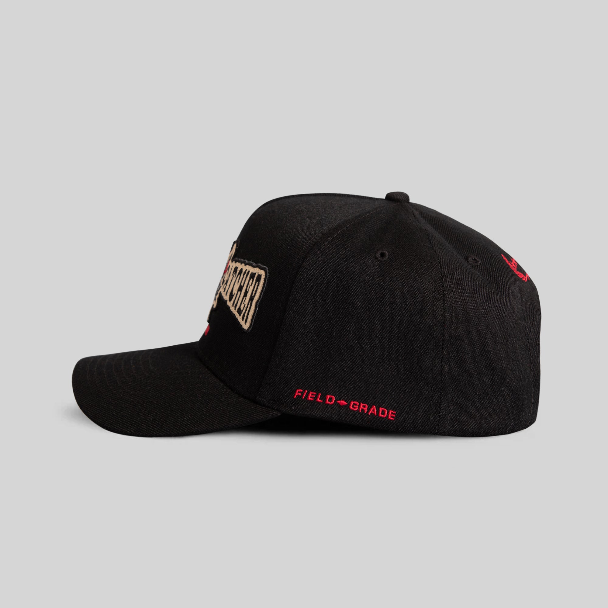 KITTY CATCHER BLACK WOOL TRUCKER
