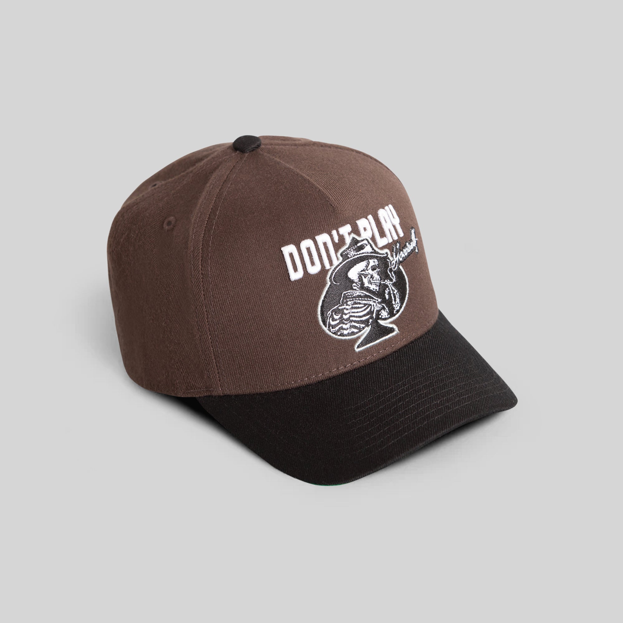 DONT PLAY YOURSELF MOCHA BLACK TRUCKER