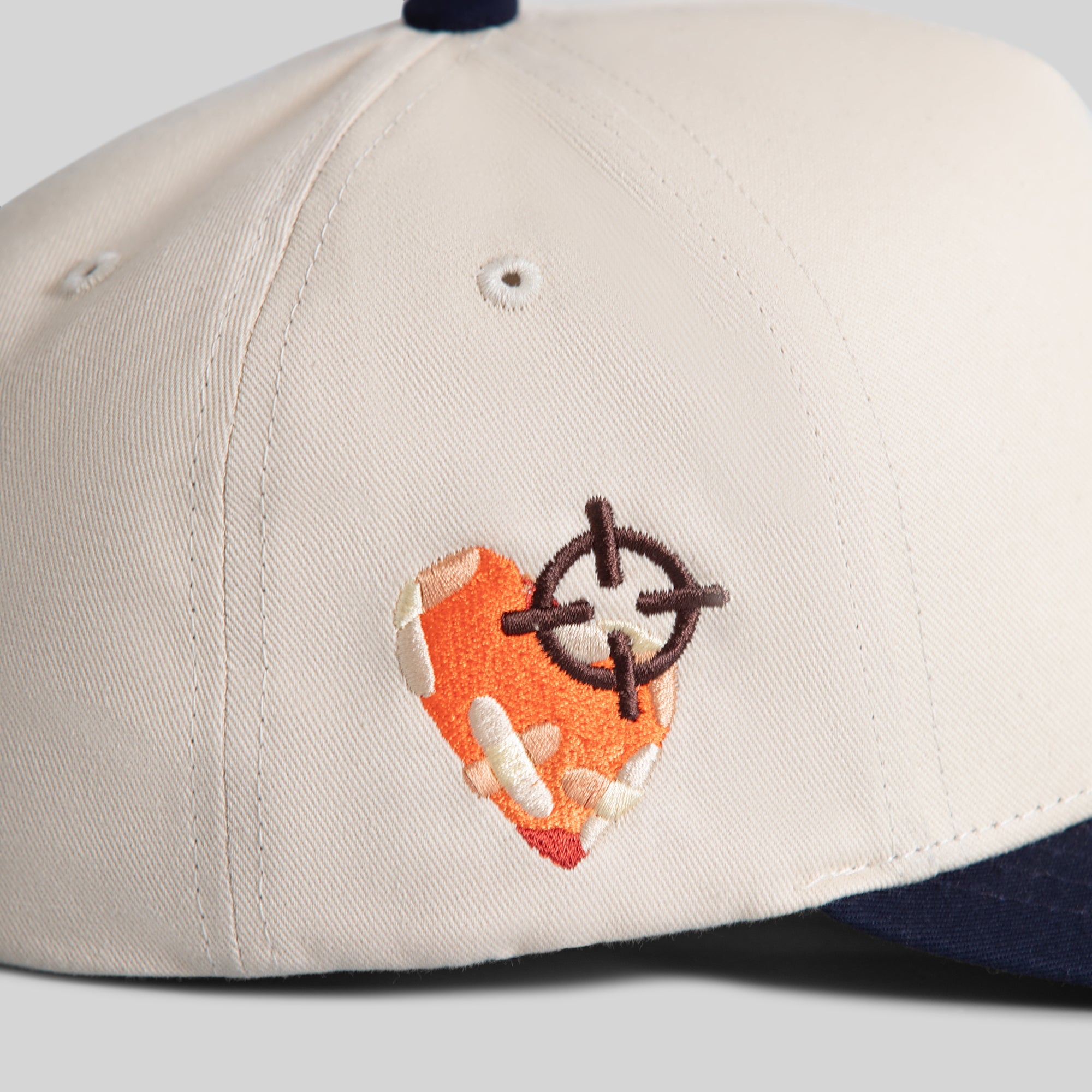 FIELD GRADE X KURVE STUDIO NY IS HEALING SAND NAVY TWILL TRUCKER