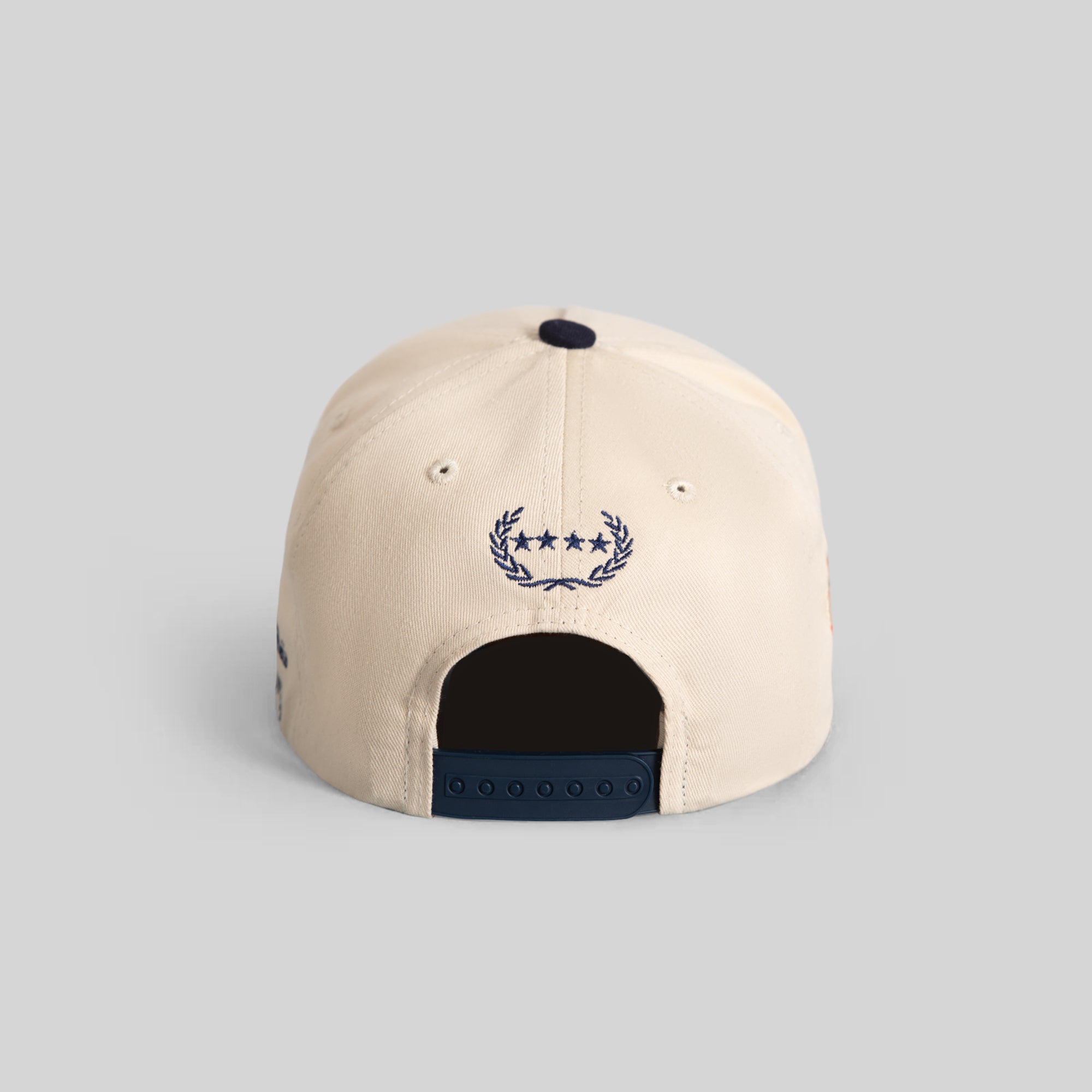 FIELD GRADE X KURVE STUDIO NY IS HEALING SAND NAVY TWILL TRUCKER