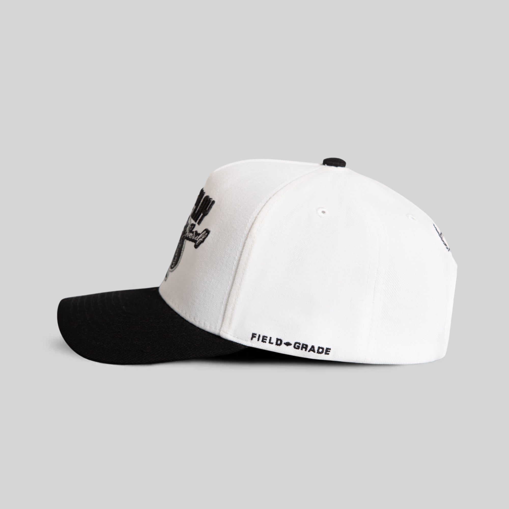DONT PLAY YOURSELF OFF WHITE BLACK TRUCKER