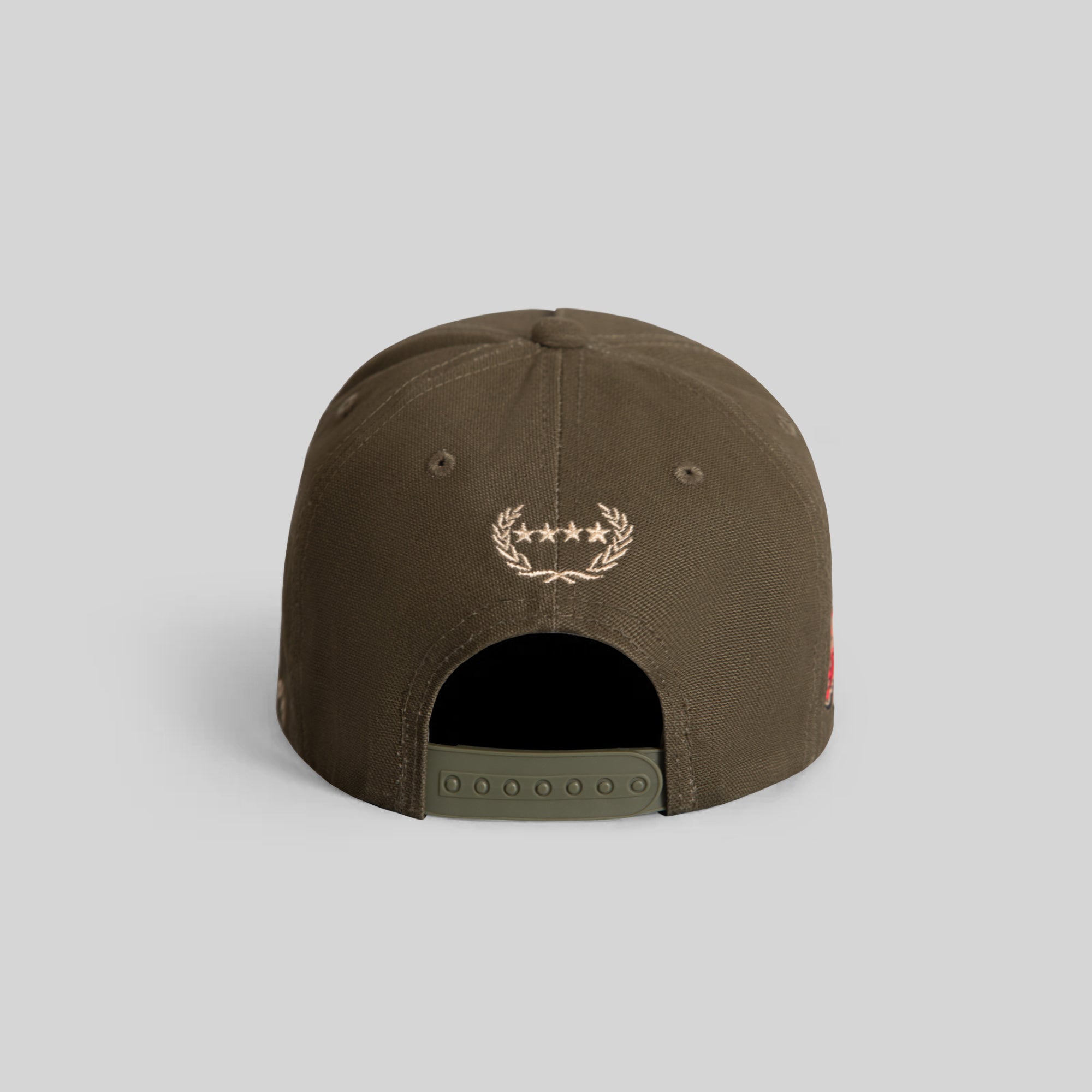 KITTY CATCHER OLIVE DUCK CANVAS TRUCKER