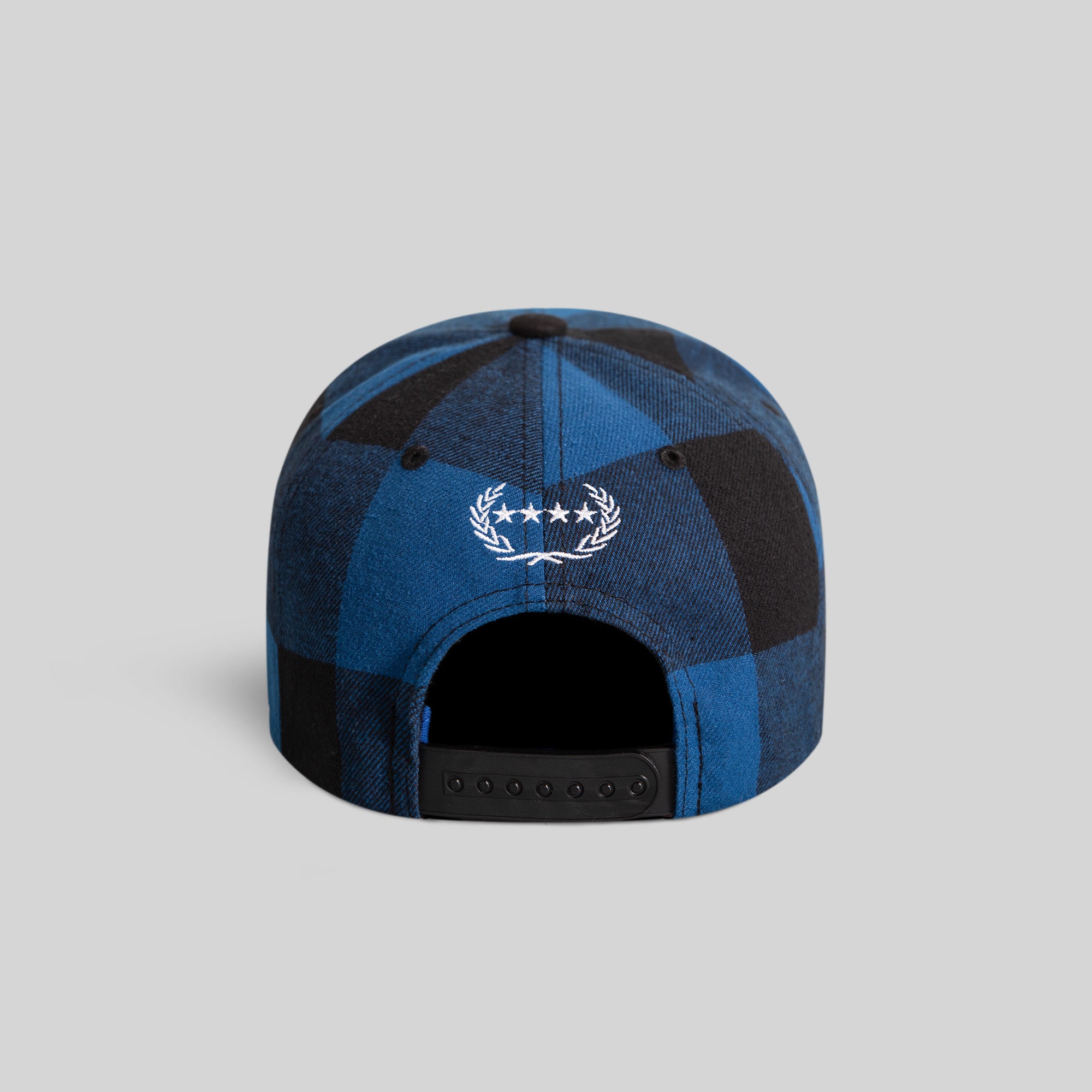 I'M NOT FOR EVERYBODY GAME ROYAL BLACK BUFFALO PLAID TRUCKER