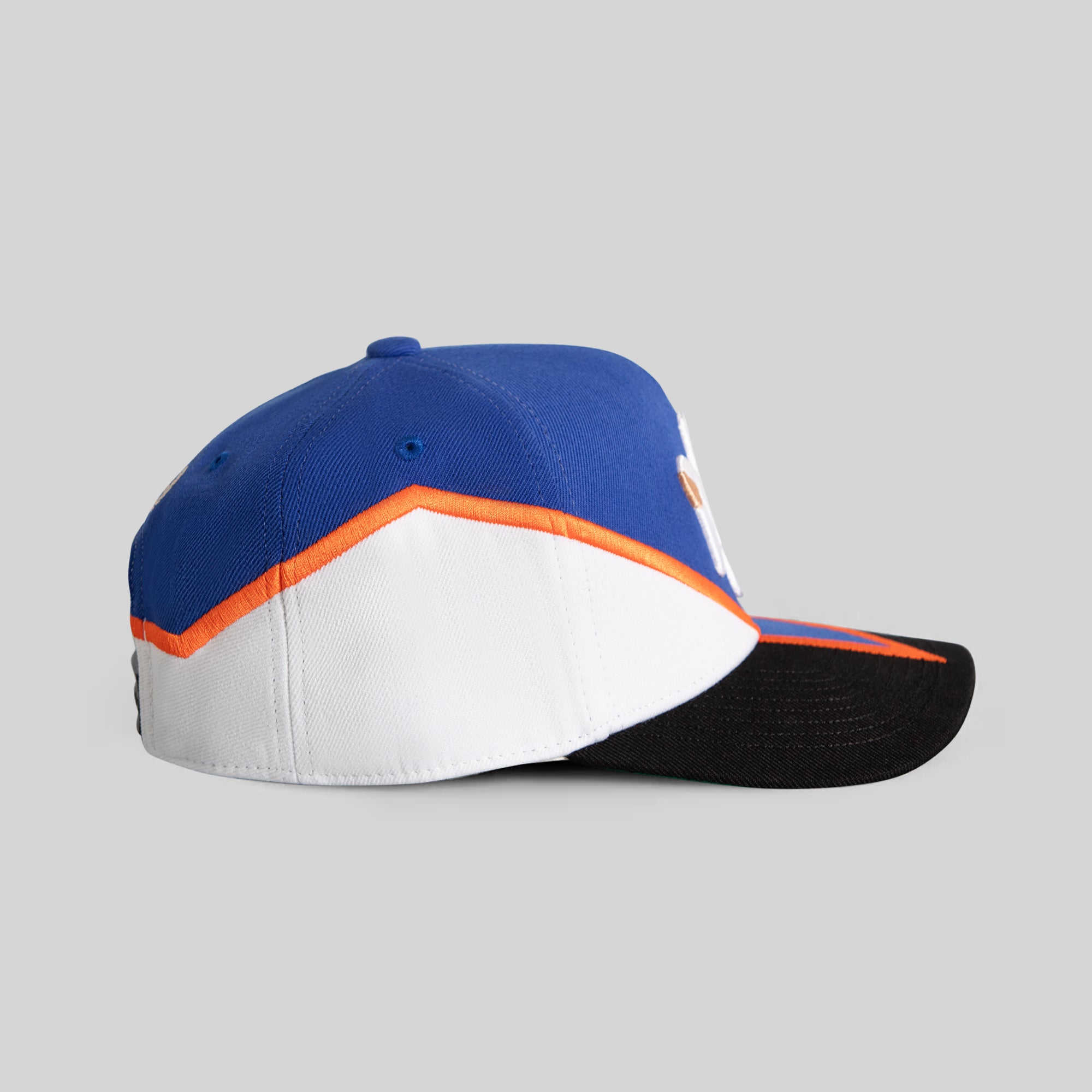 FIELD GRADE X KURVE STUDIO NY IS HEALING QUAKE GAME ROYAL OFF WHITE WOOL TRUCKER