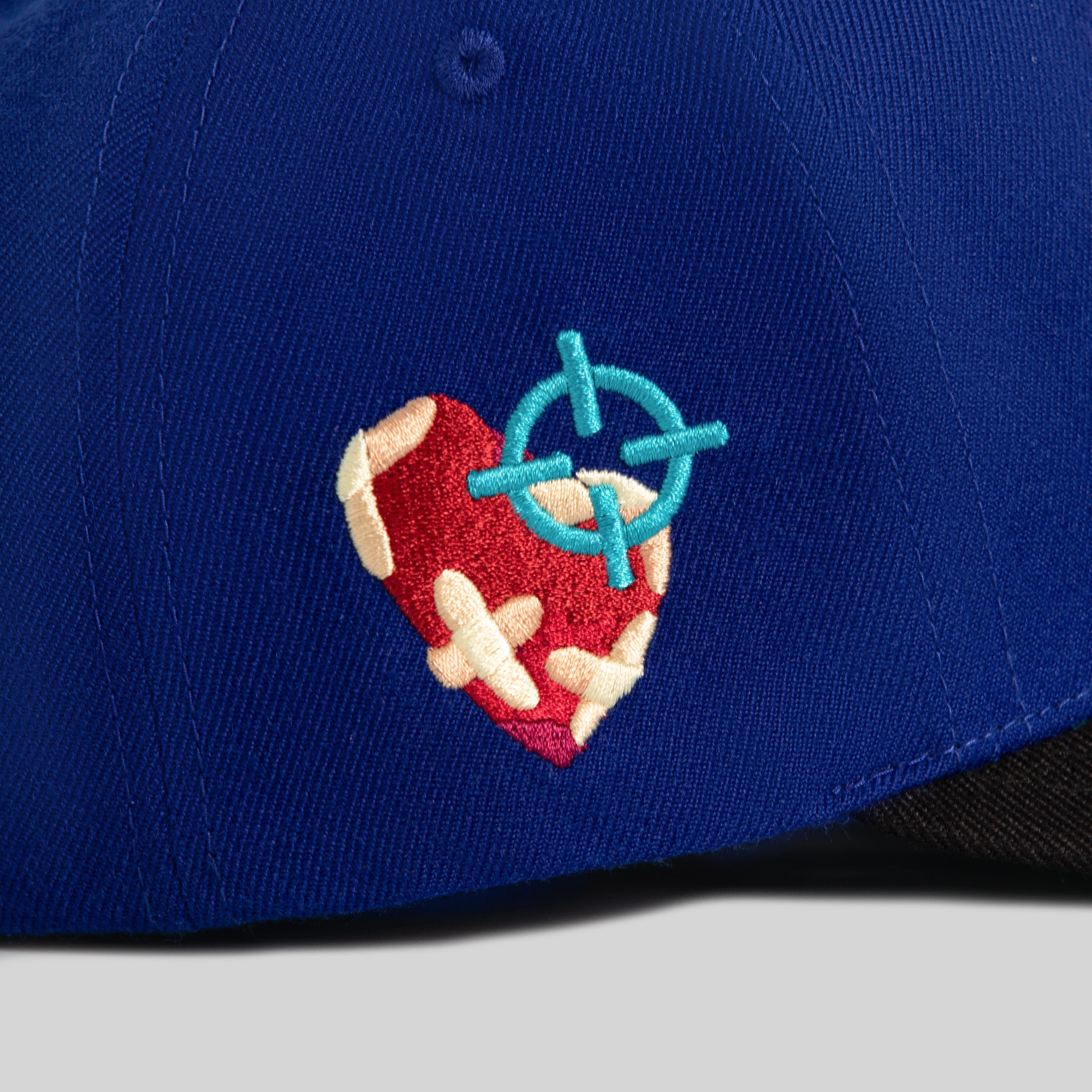 FIELD GRADE X KURVE STUDIO NY IS HEALING ROYAL BLACK WOOL TRUCKER