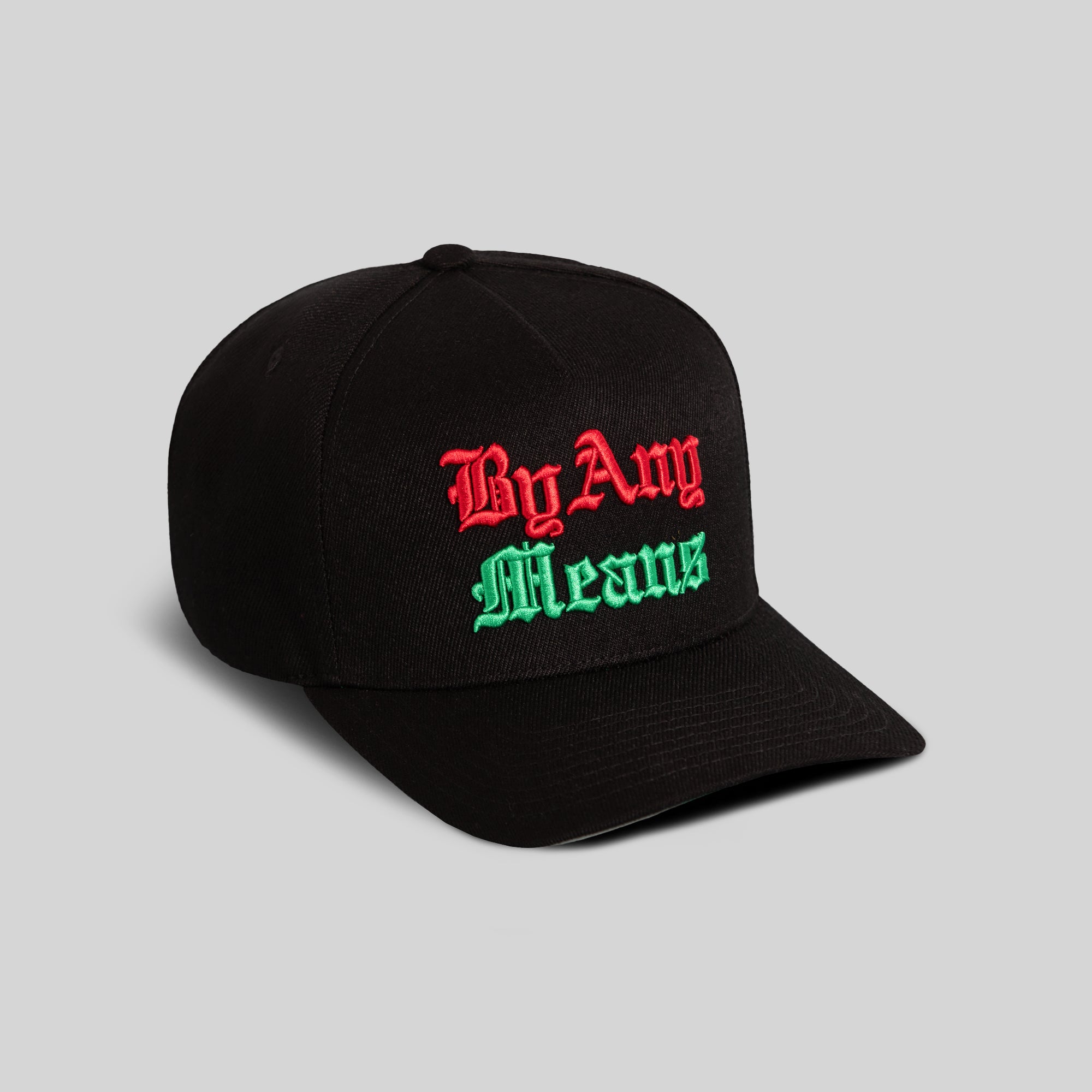 BY ANY MEANS BLACK WOOL TRUCKER