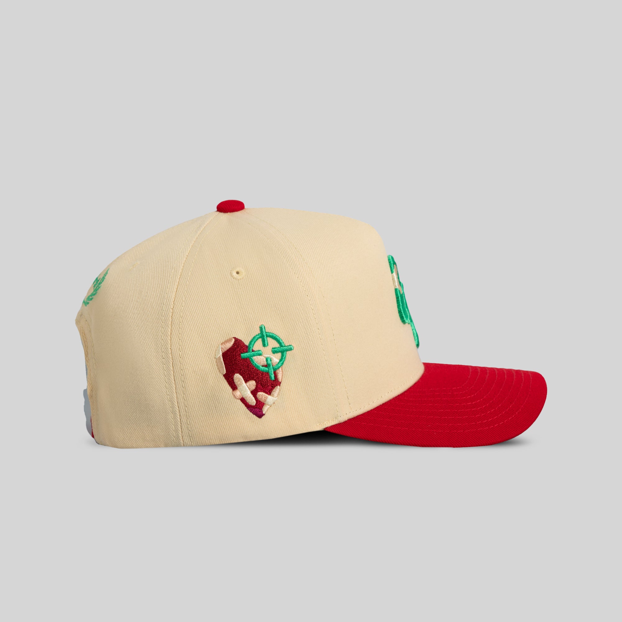 FIELD GRADE X KURVE STUDIO LA IS HEALING SAND RED WOOL TRUCKER