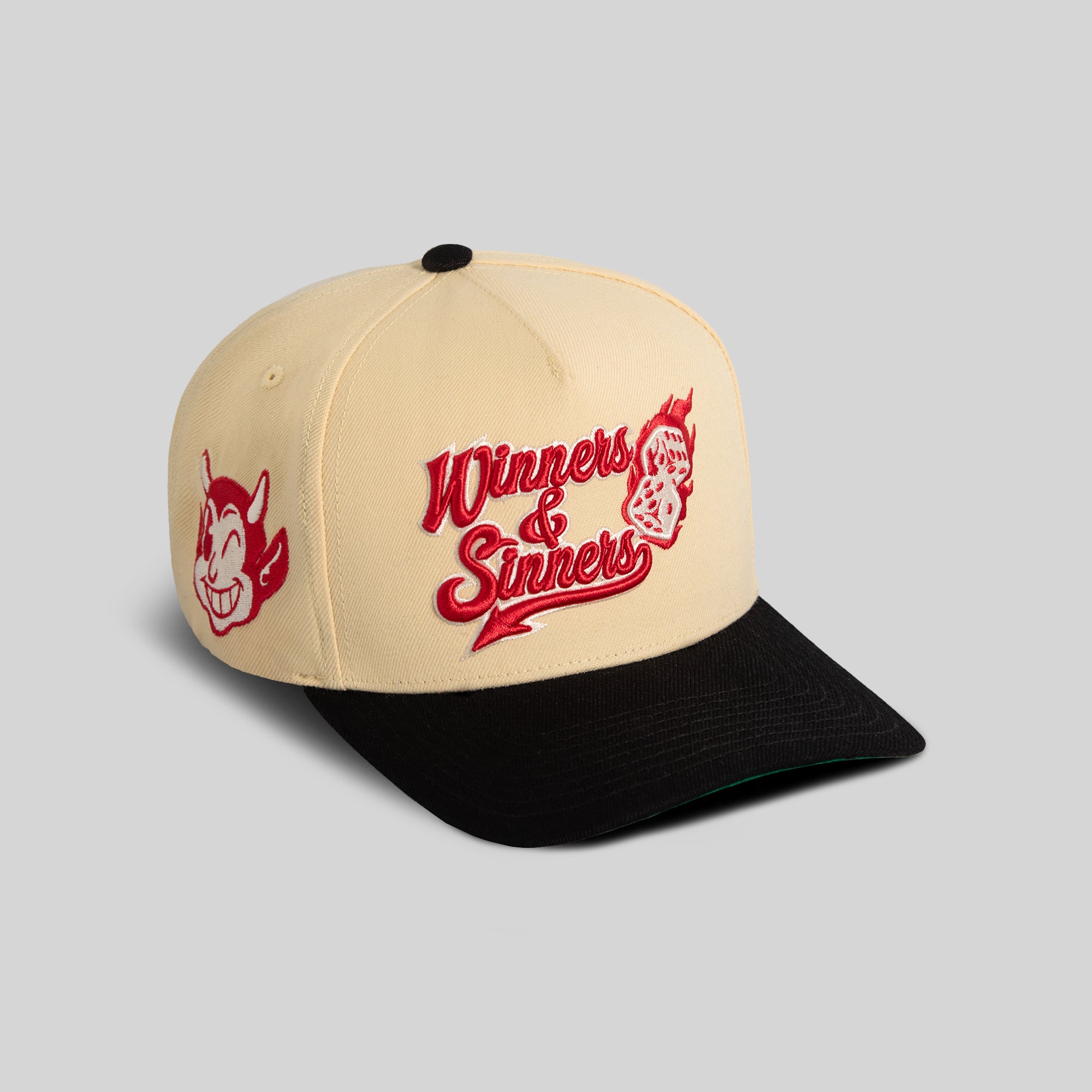 WINNERS AND SINNERS SAND BLACK WOOL TRUCKER