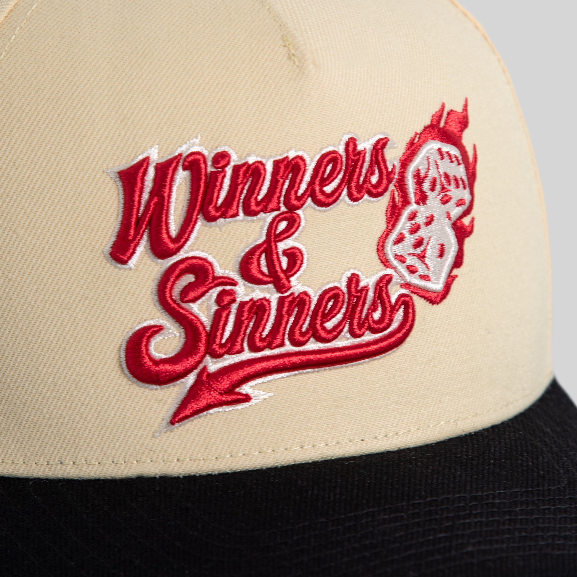 WINNERS AND SINNERS SAND BLACK WOOL TRUCKER