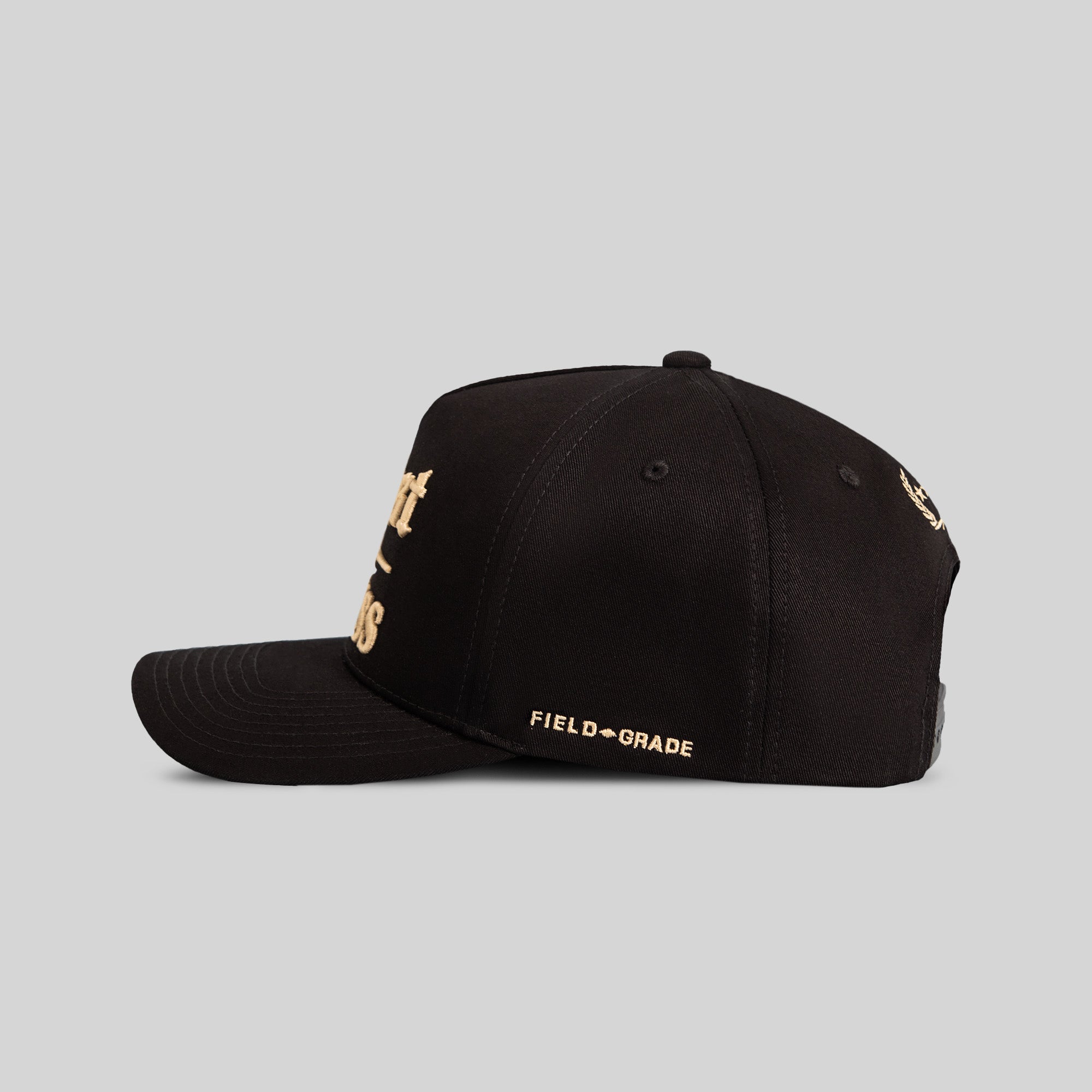 TRUST THE PROCESS BLACK TWILL TRUCKER