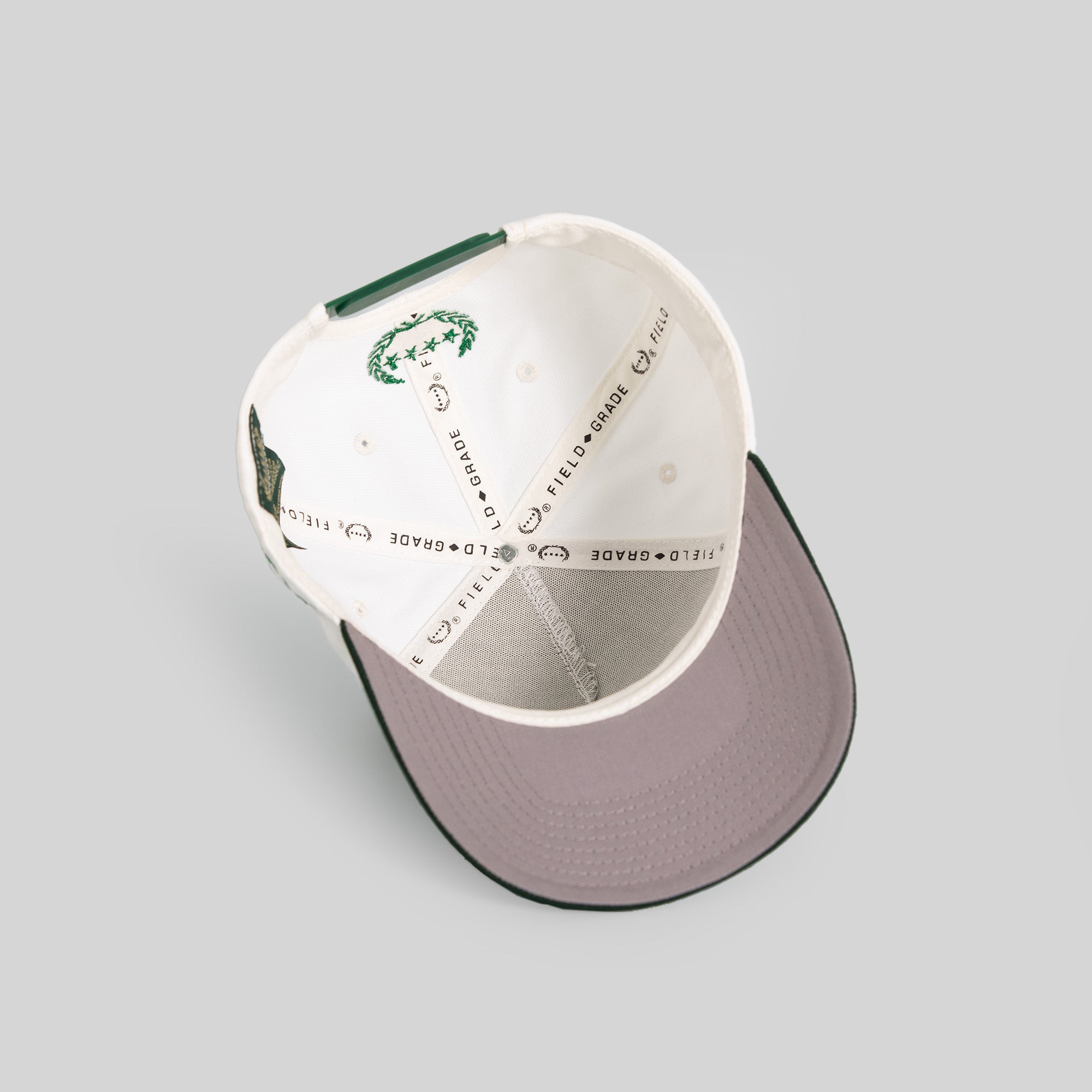TRUST THE PROCESS OFF WHITE EMERALD WOOL TRUCKER