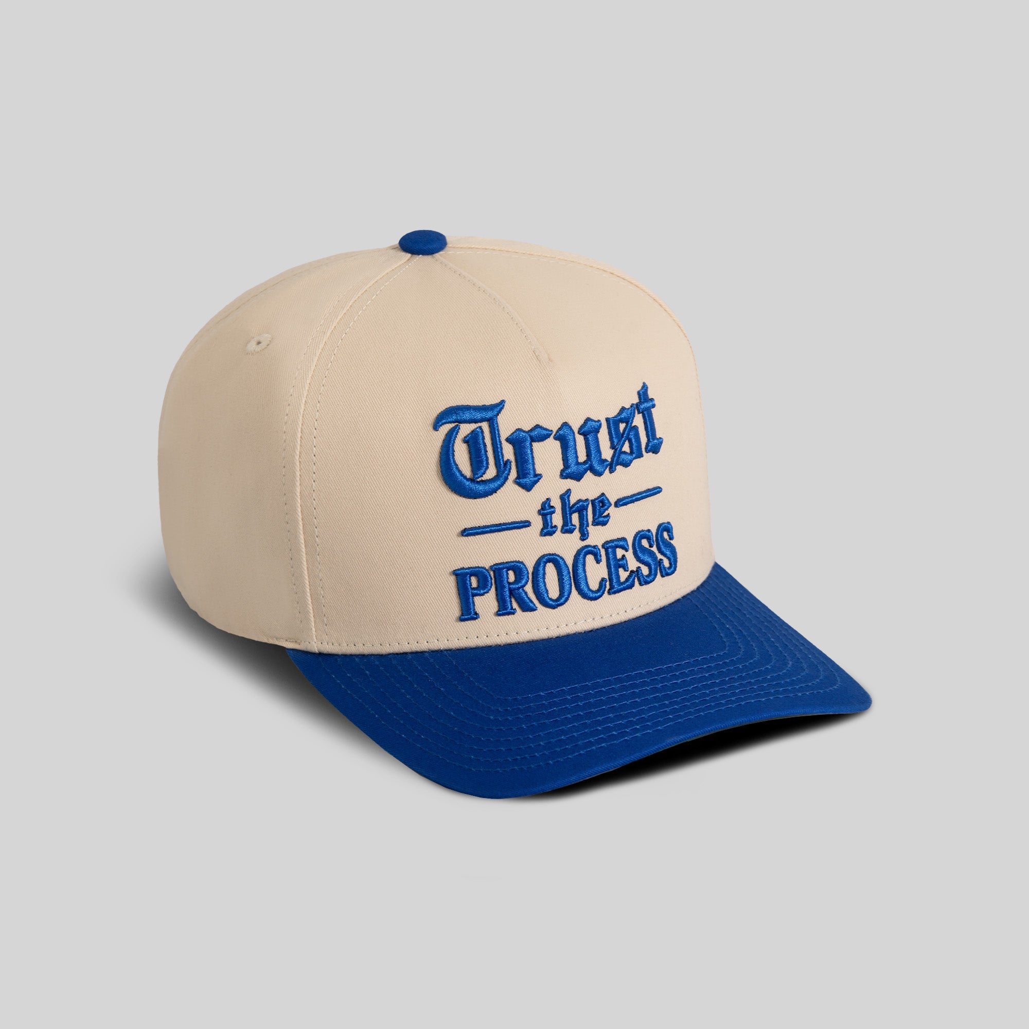 TRUST THE PROCESS SAND ROYAL TWILL TRUCKER