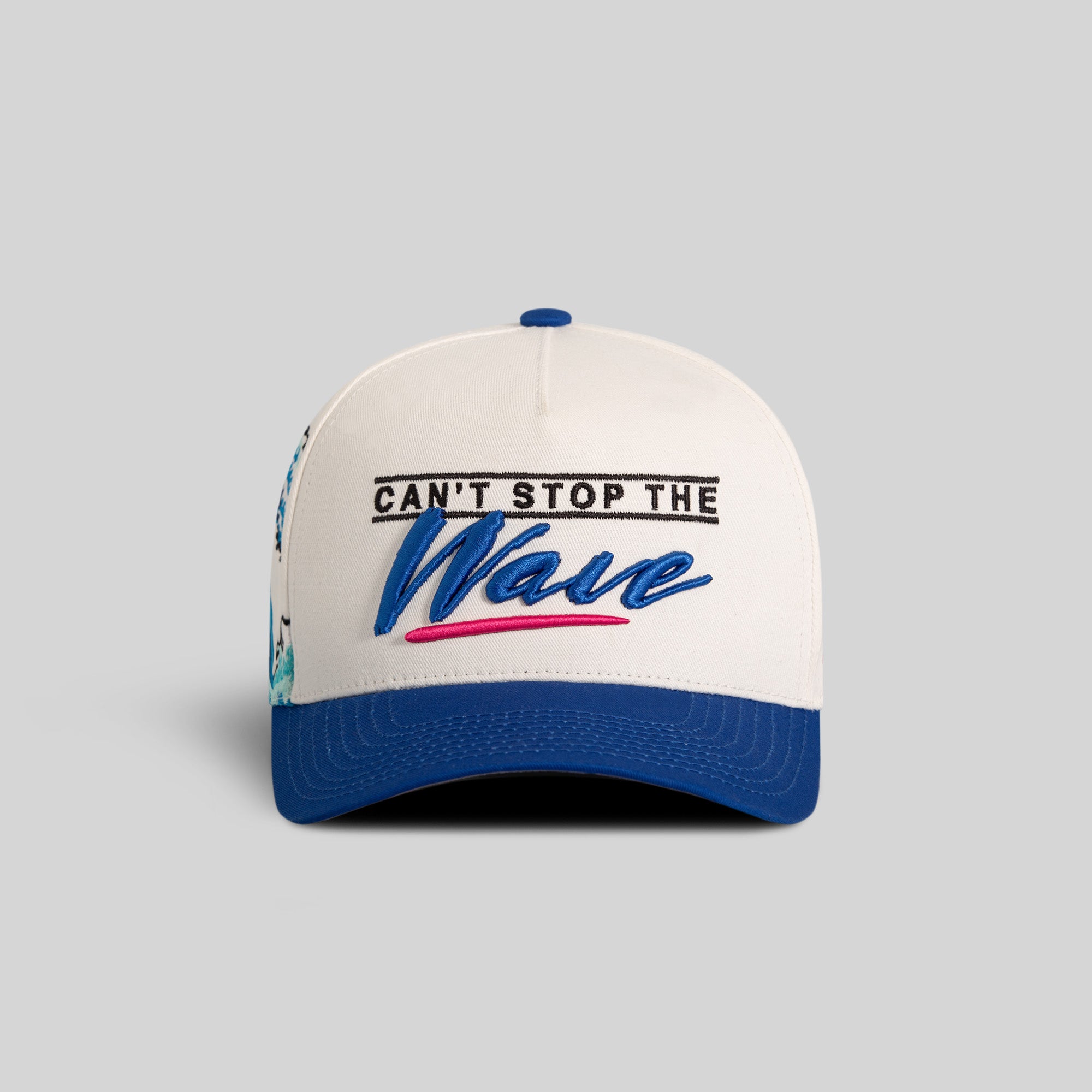 CANT STOP THE WAVE OFF WHITE ROYAL TWILL TRUCKER
