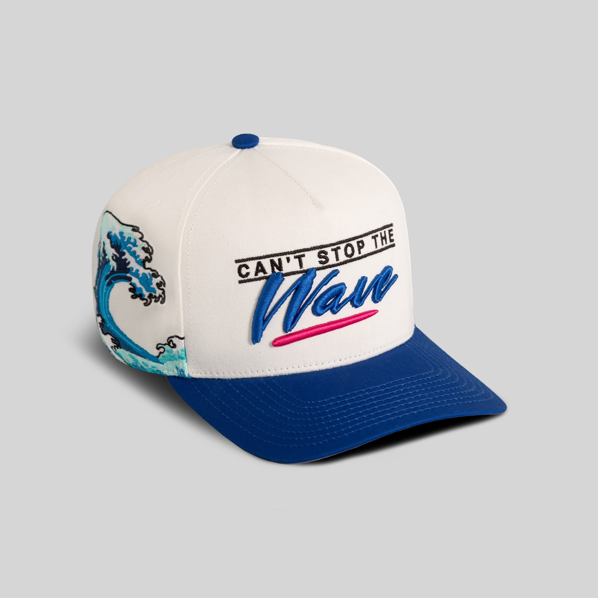 CANT STOP THE WAVE OFF WHITE ROYAL TWILL TRUCKER