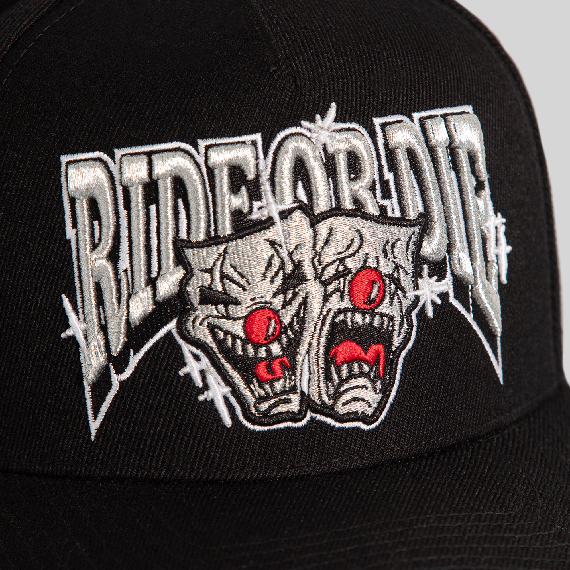 RIDE OR DIE BLACK WOOL TRUCKER
