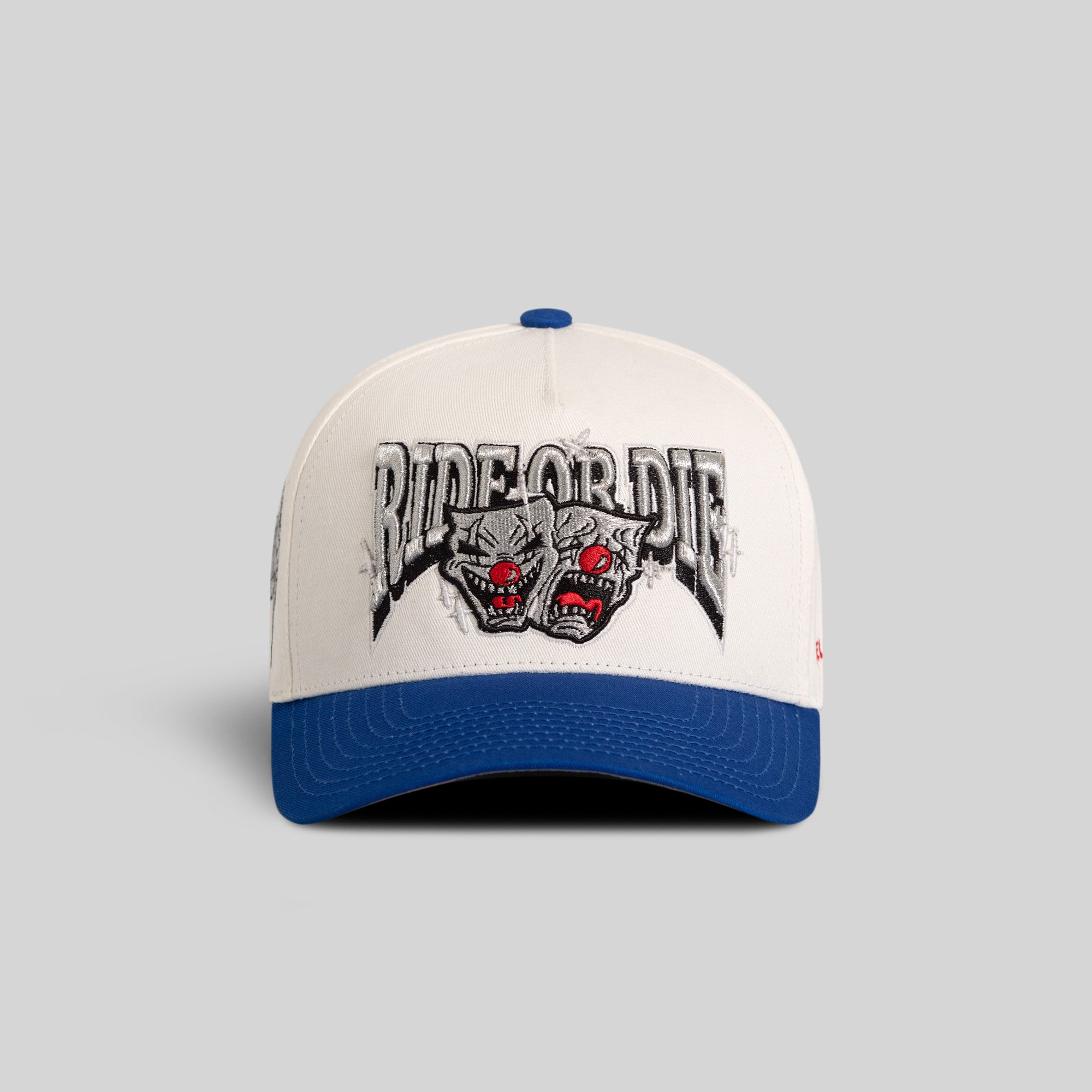 RIDE OR DIE OFF WHITE ROYAL TWILL TRUCKER