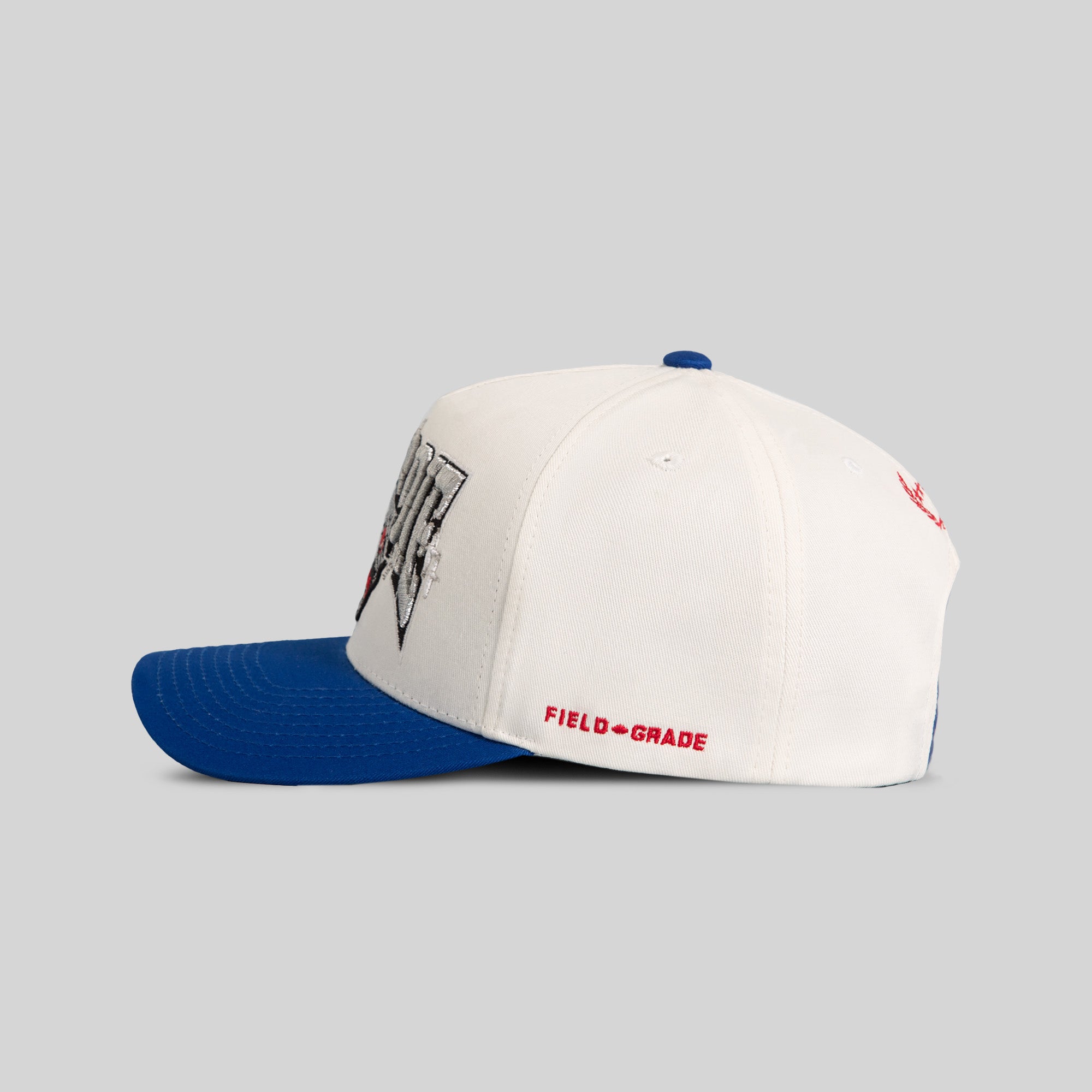 RIDE OR DIE OFF WHITE ROYAL TWILL TRUCKER