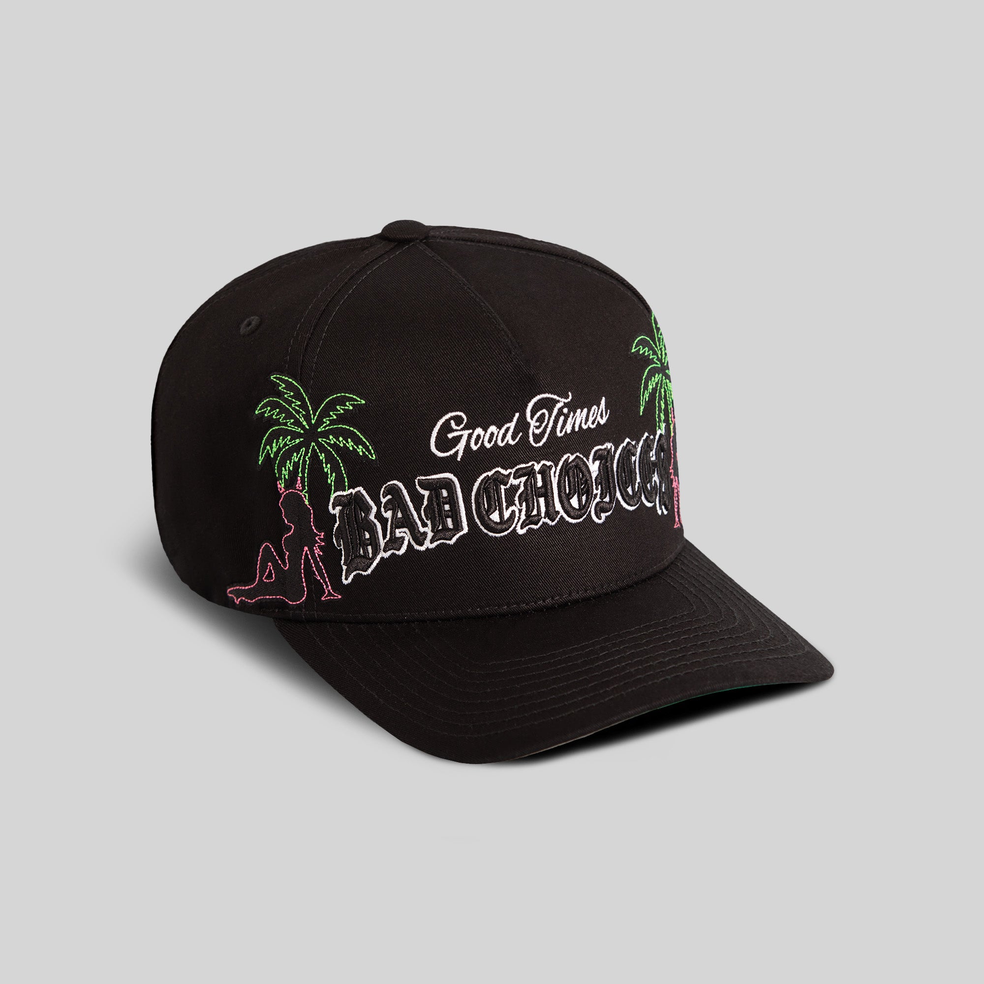 GOOD TIMES BLACK TWILL TRUCKER