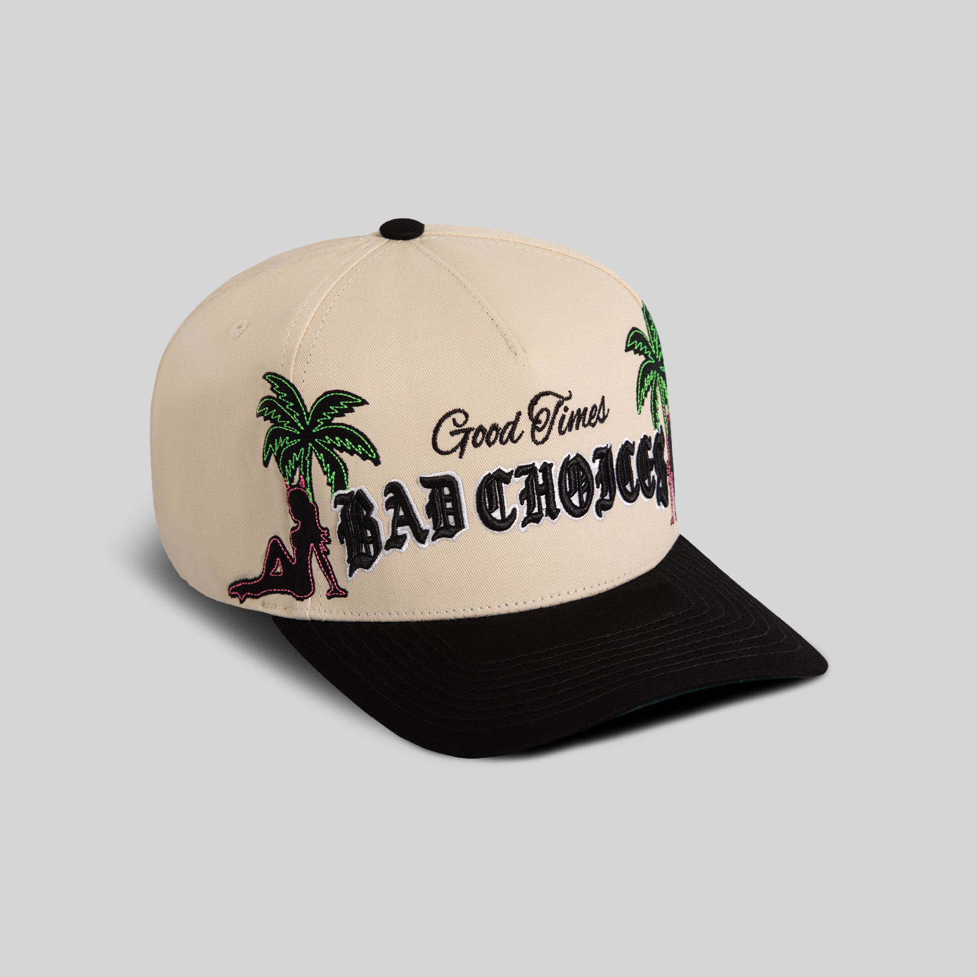 GOOD TIMES SAND BLACK TWILL TRUCKER