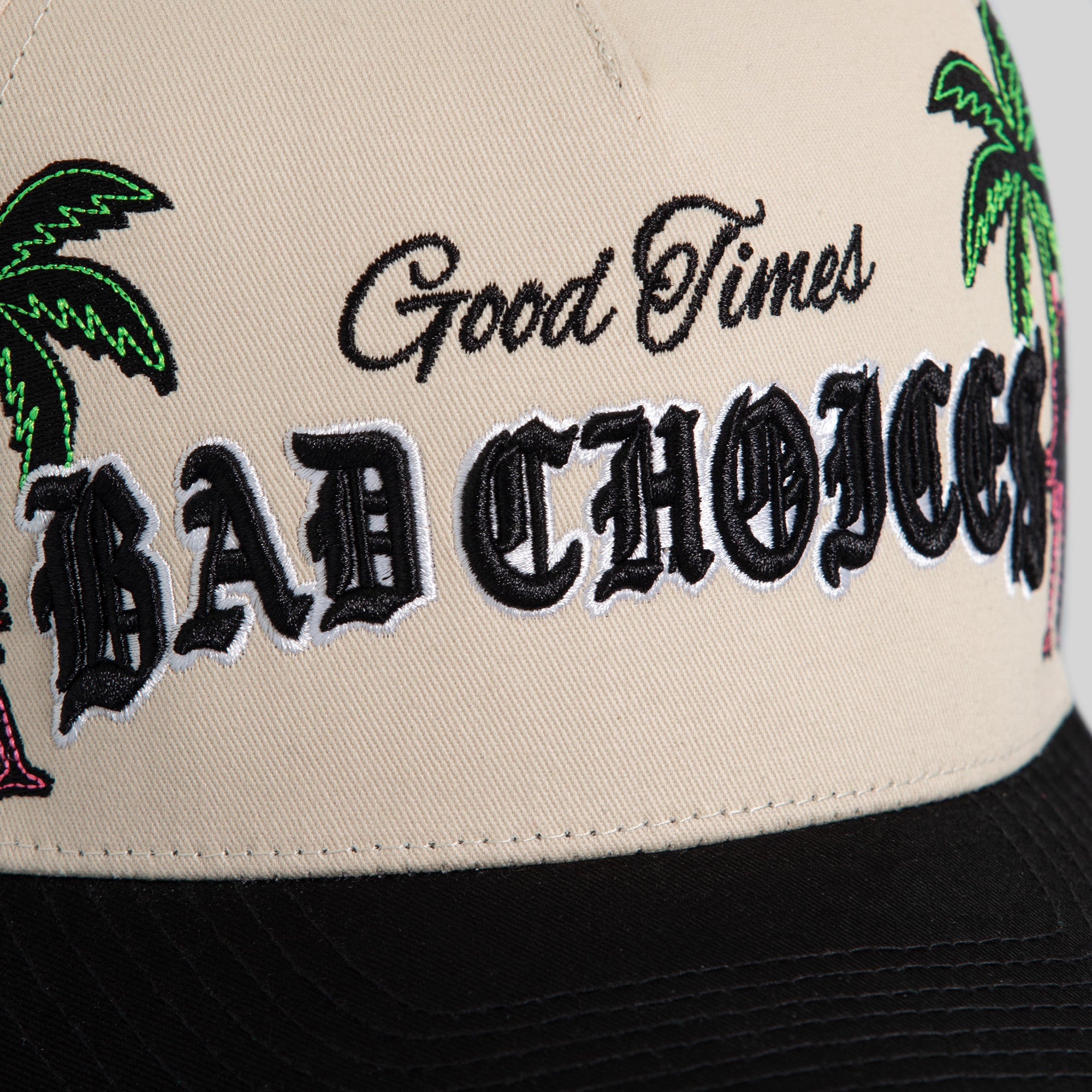 GOOD TIMES SAND BLACK TWILL TRUCKER