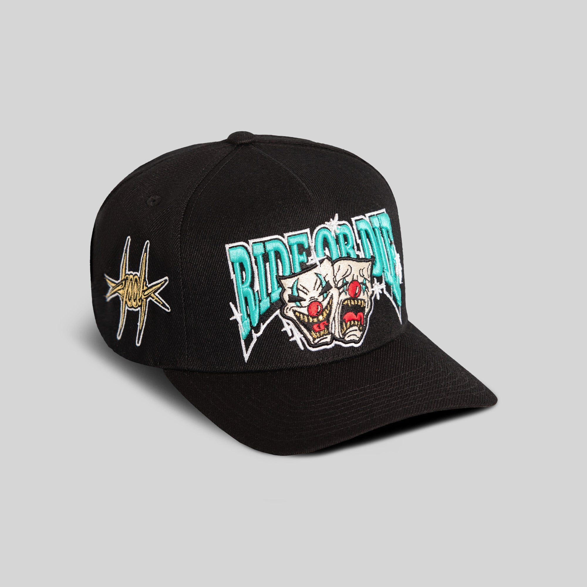 RIDE OR DIE BLACK WOOL TRUCKER