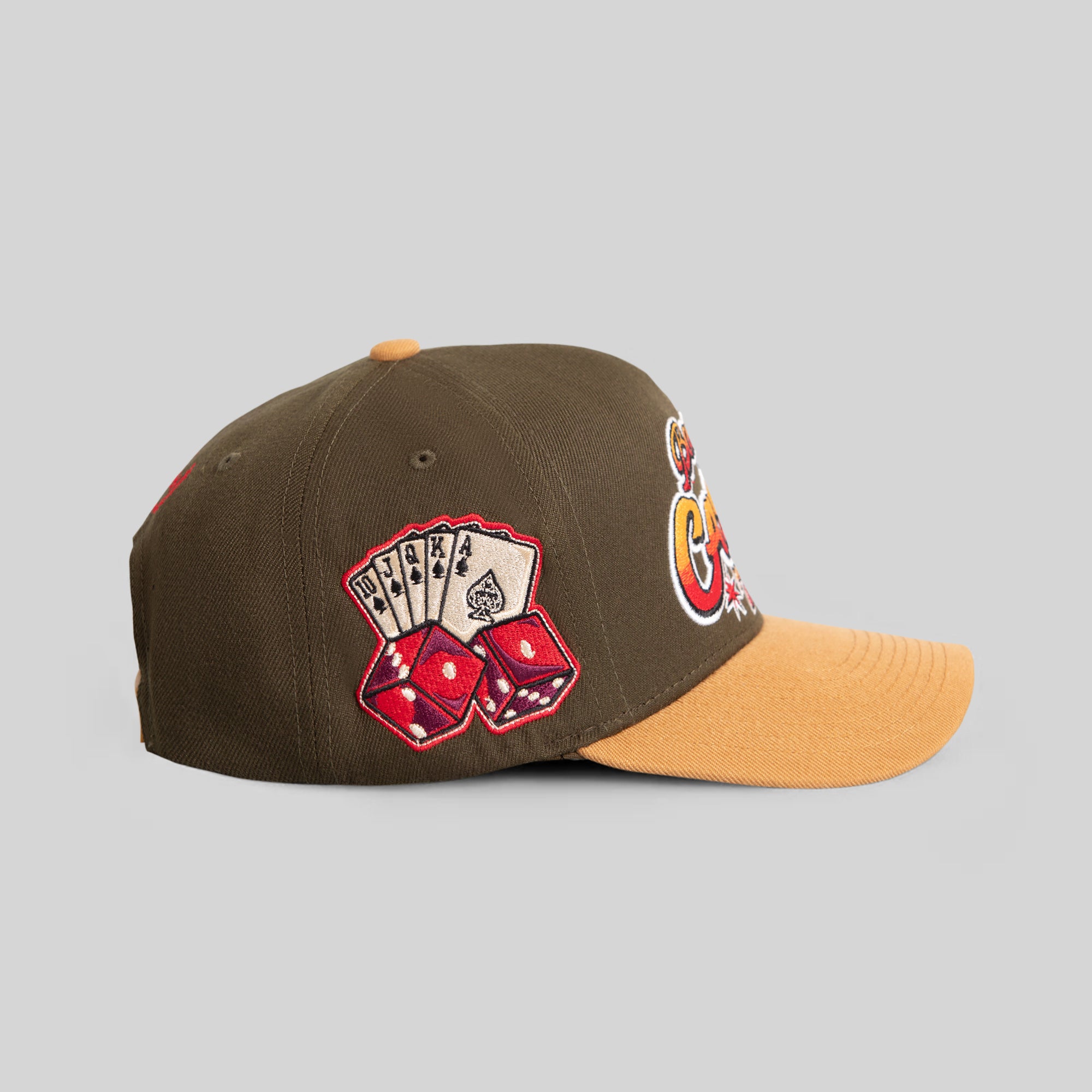 BAD LUCK CASINO OLIVE WHEAT WOOL TRUCKER