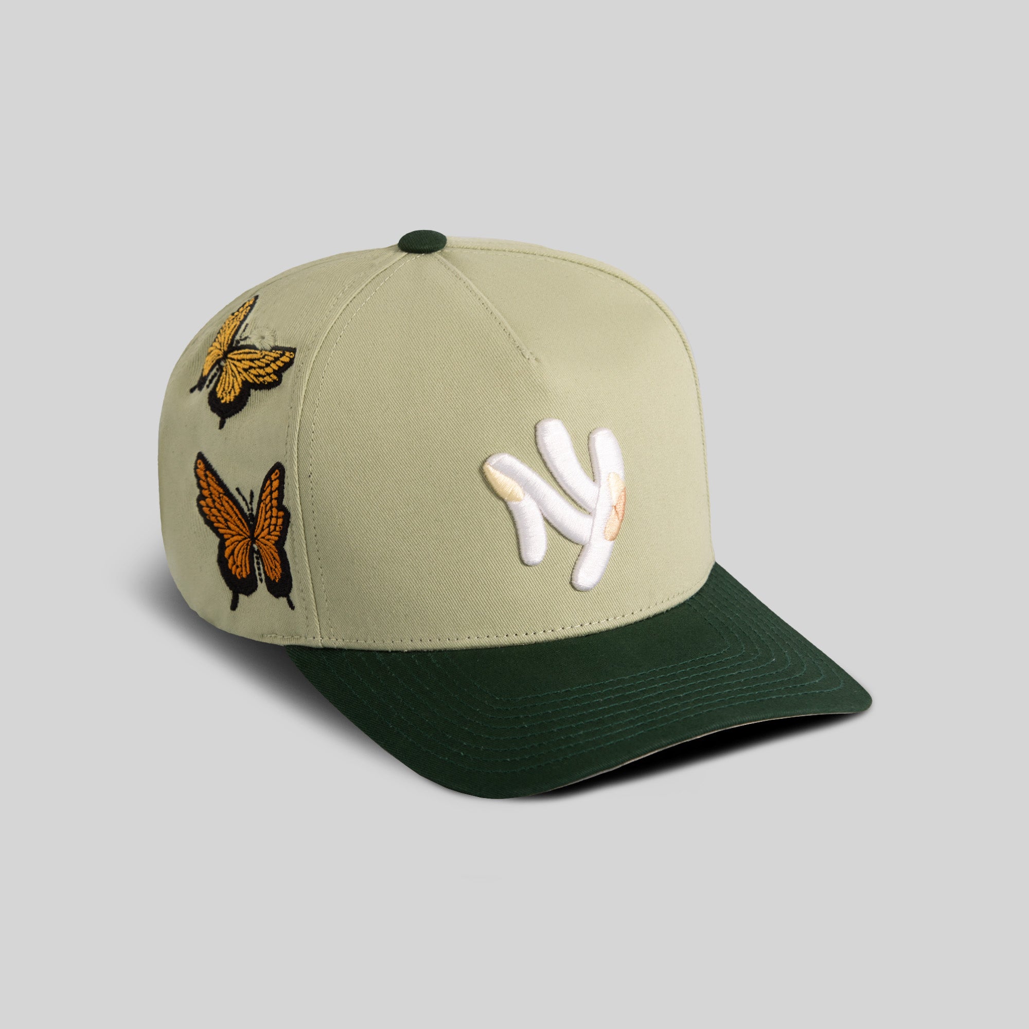 FIELD GRADE X KURVE STUDIO NY IS HEALING BUTTERFLIGHT WOOL TRUCKER