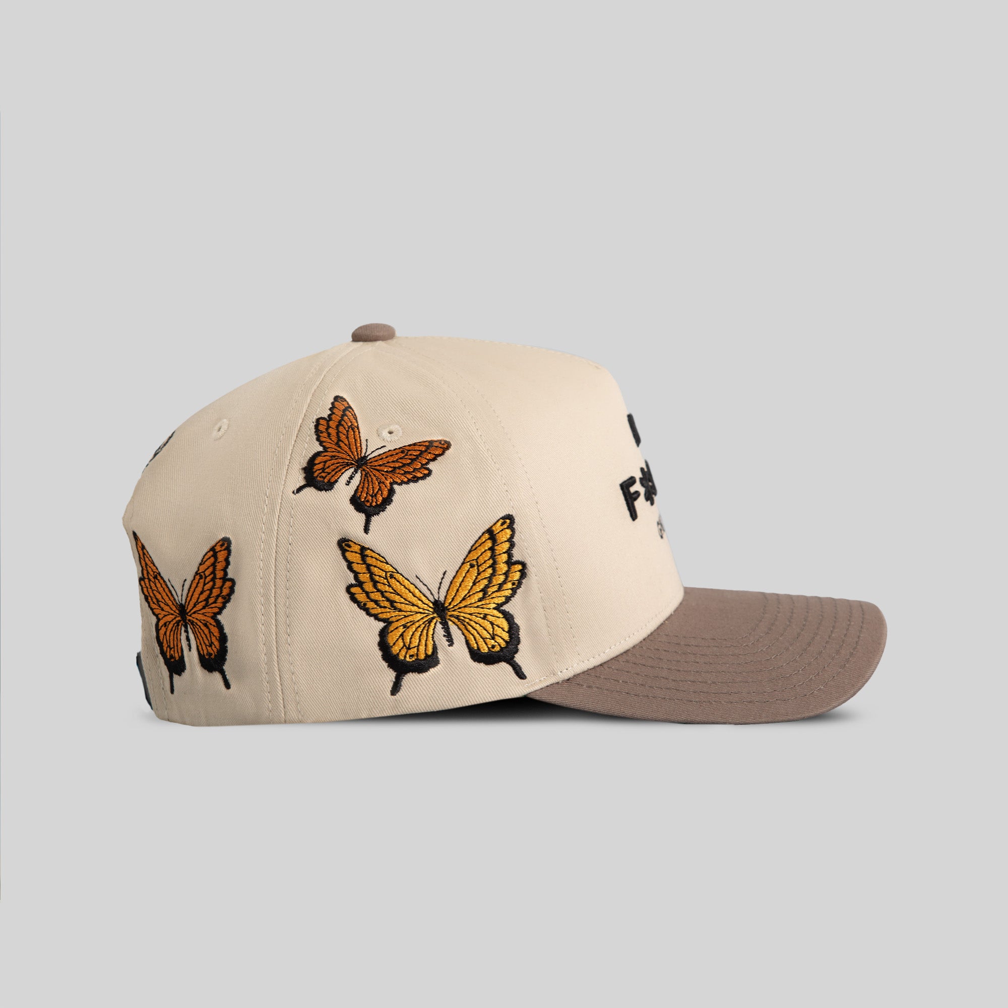 NO F*CKS GIVEN BUTTERFLIGHT TWILL TRUCKER
